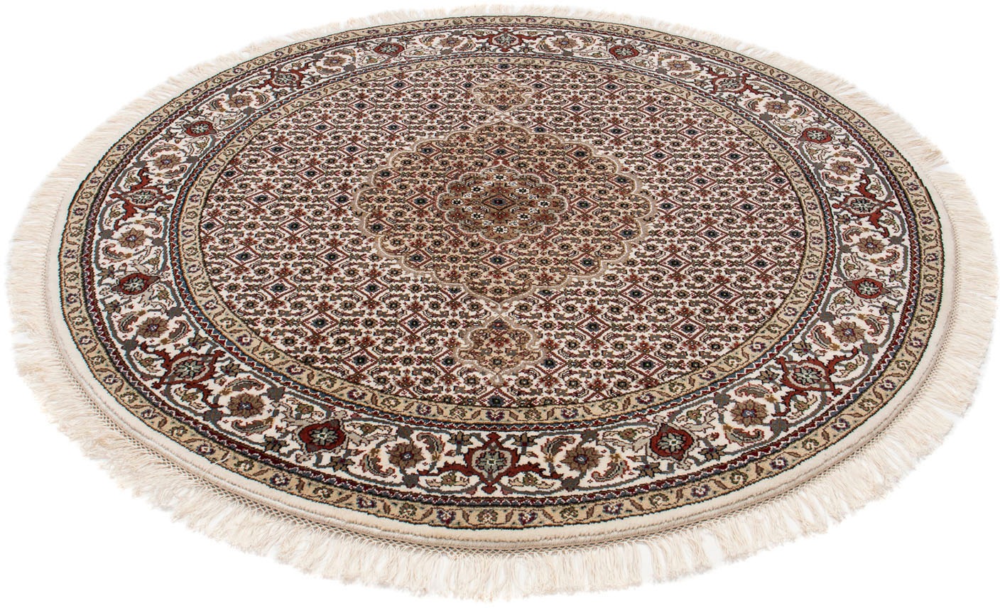 Image of morgenland Orientteppich »Perser - Täbriz rund - 148 x 147 cm - mehrfarbig«, rund, 10 mm Höhe, Wohnzimmer, Handgeknüpft, Einzelstück mit Zertifikat bei Ackermann Versand Schweiz