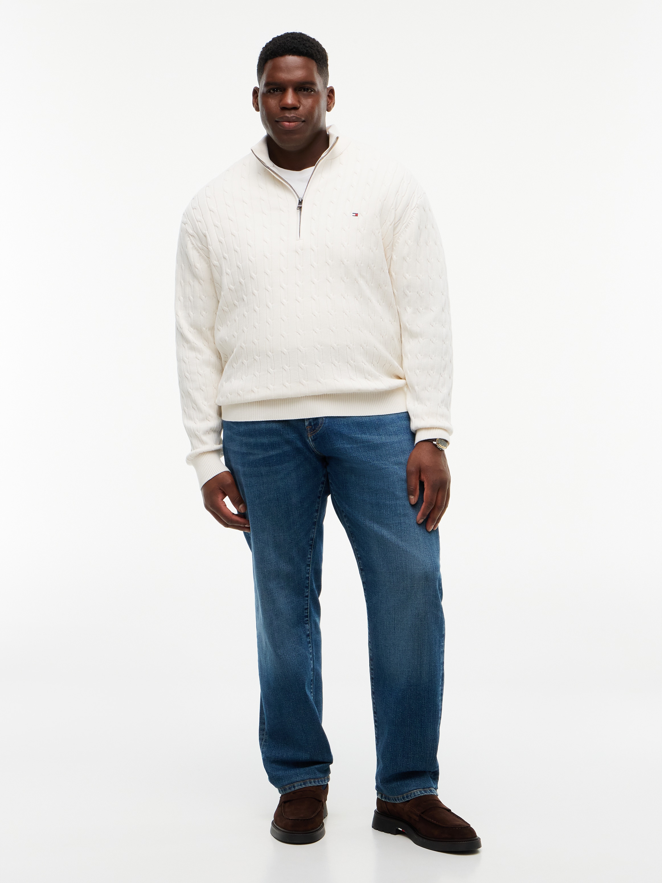 Tommy Hilfiger Big & Tall Jeans coupe régulière »BT-MADISON« avec effets délavés, coupe régulière, jambe droite, Grandes tailles
