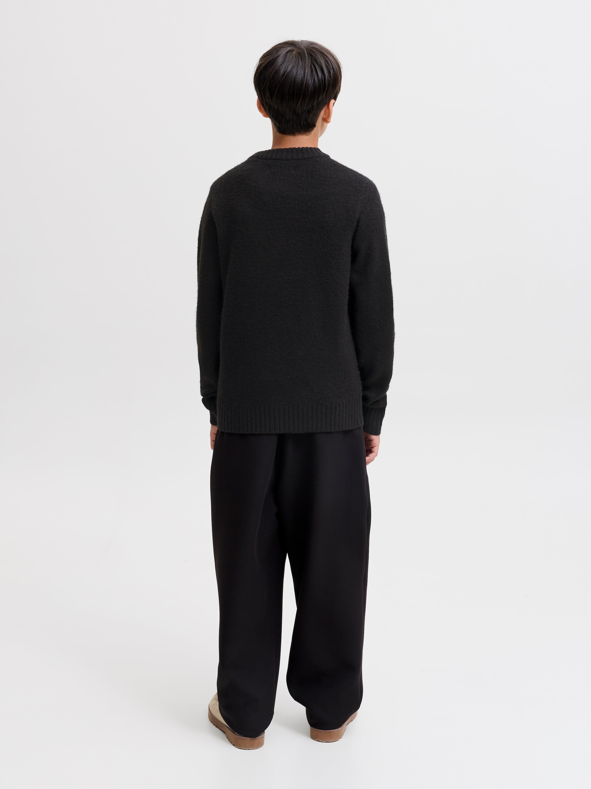 Jack & Jones Junior »JJESOHO OLLIE KNIT CREW NECK SN JNR« Materialmix, relaxed fit