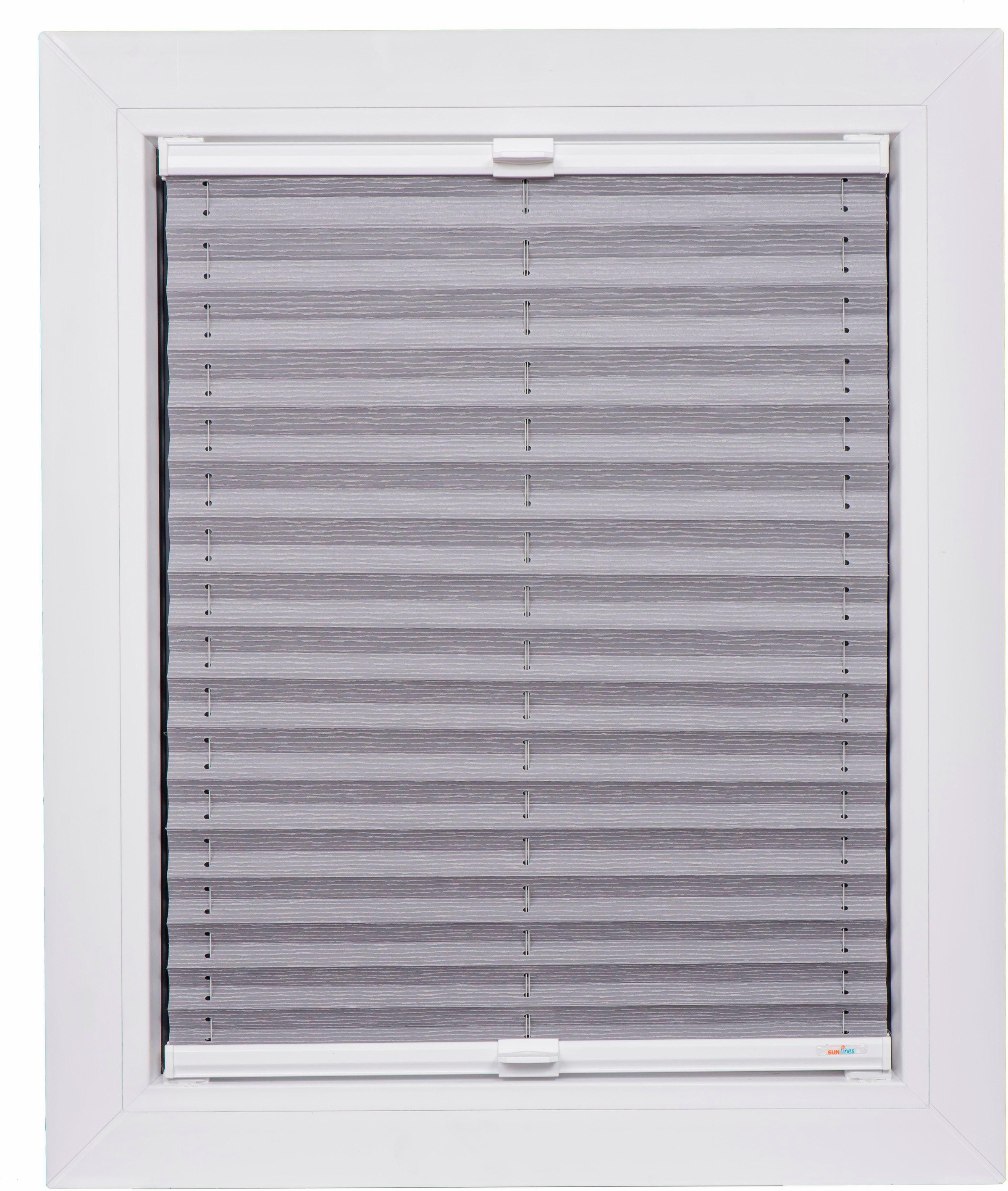 Image of sunlines Plissee nach Mass »Young Style Jacquard Lines«, Lichtschutz, mit Bohren, verspannt bei Ackermann Versand Schweiz