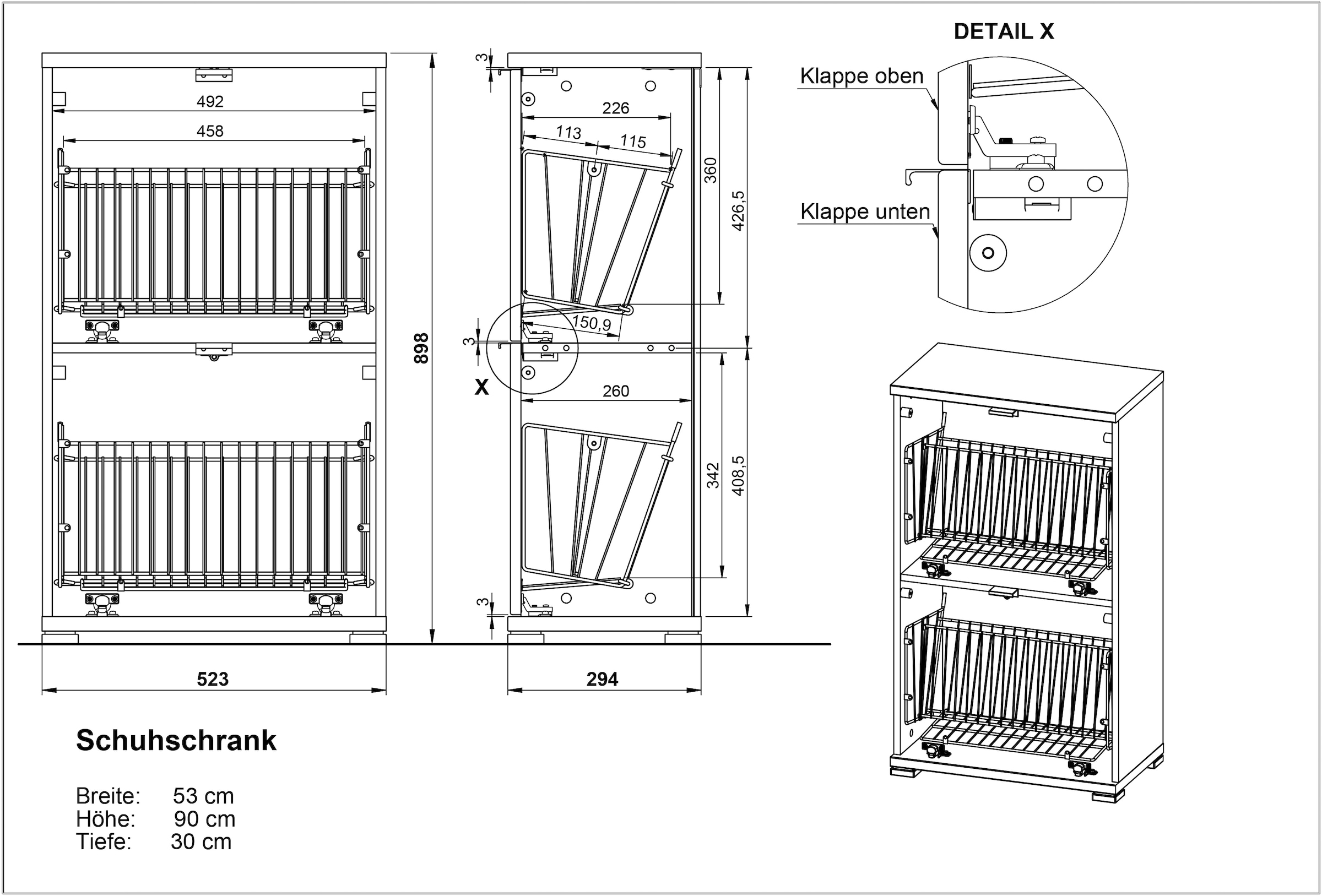 GERMANIA Schuhschrank »COLORADO«