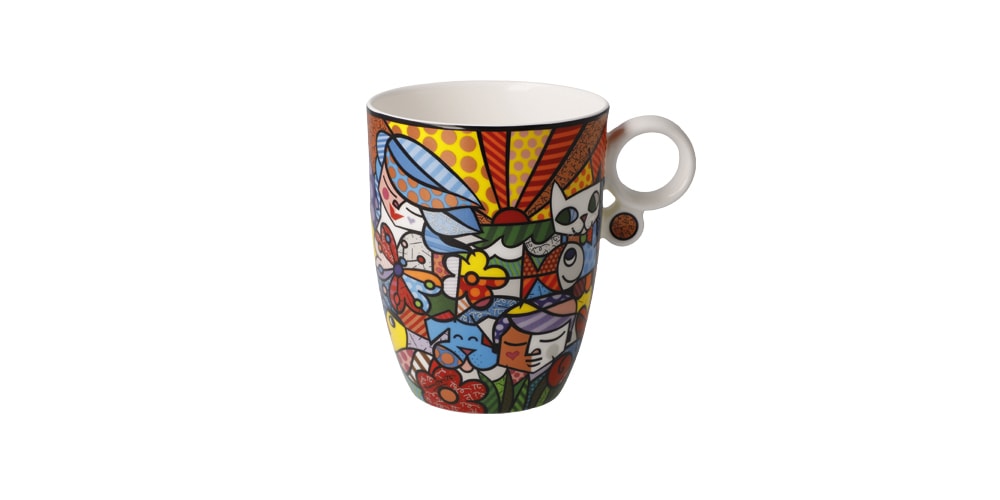 Image of Goebel Tasse "Romero Britto - Garden" Füllmenge 0,4l