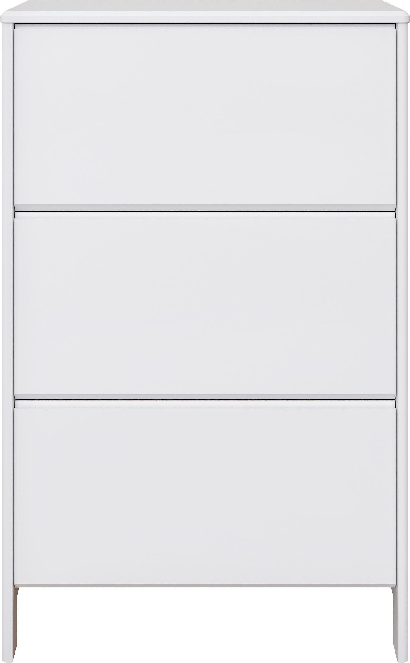 Home affaire Schuhschrank »Luven« FSC® zertifiziertes Massivholz, mit 3 Klappen