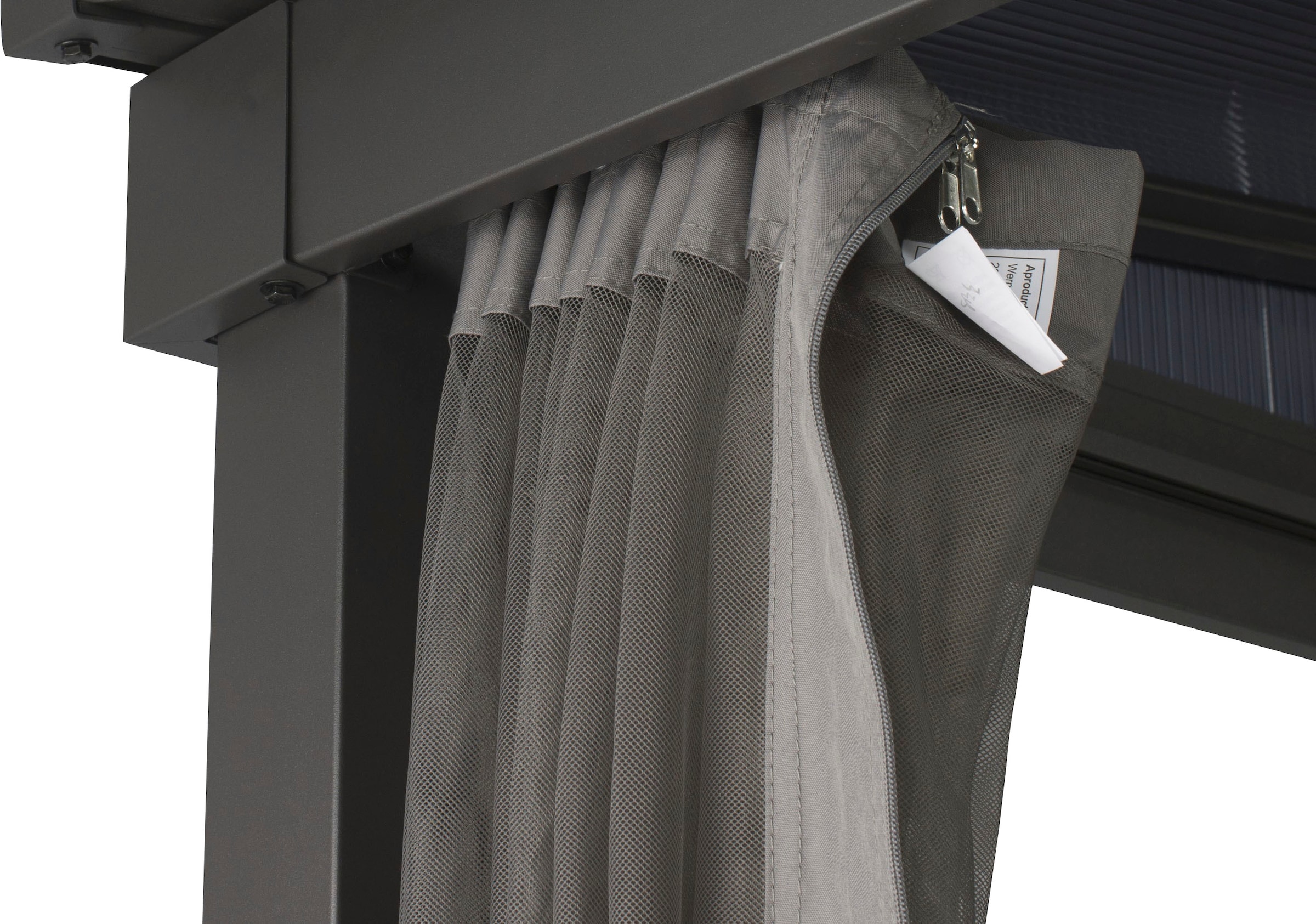 KONIFERA Pavillonseitenteil Moskitonetz für Anbaupavillon Bilbao, BxT: 423x300 cm, abnehmbar