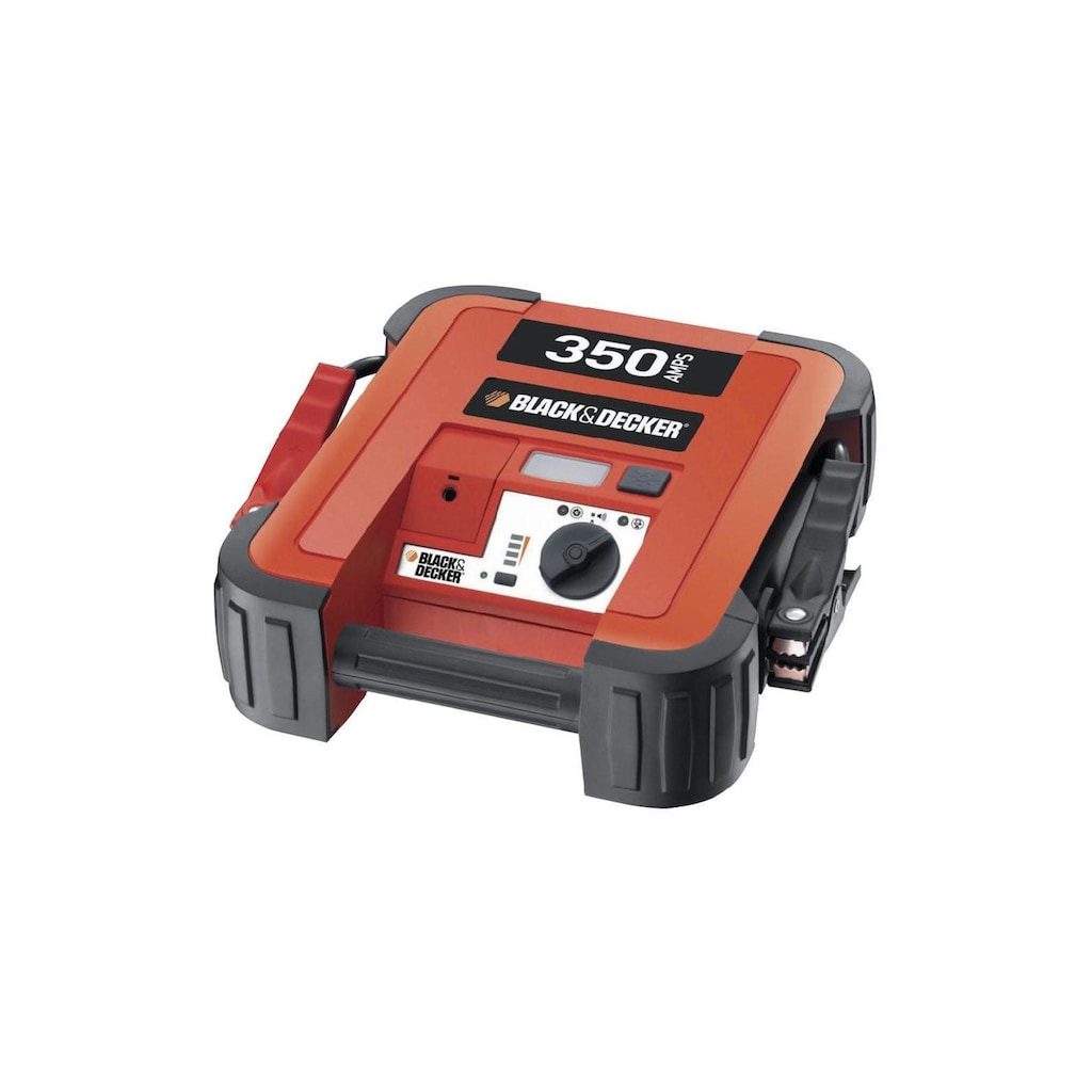 Black + Decker Autobatterie-Ladegerät, LED-Taschenlampe