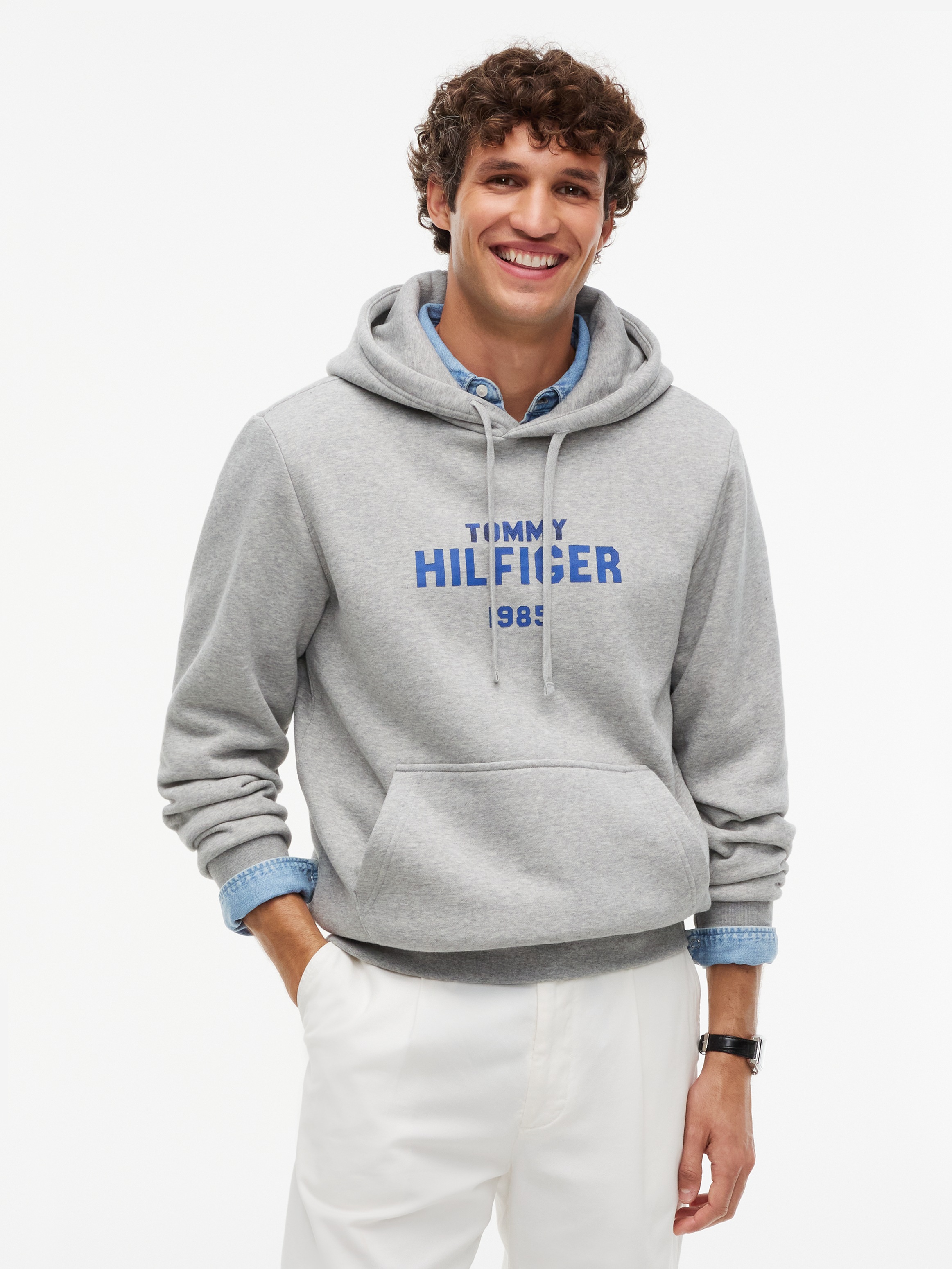 Image of Tommy Hilfiger Hoodie "HILFIGER STACK REGULAR FLEECE"