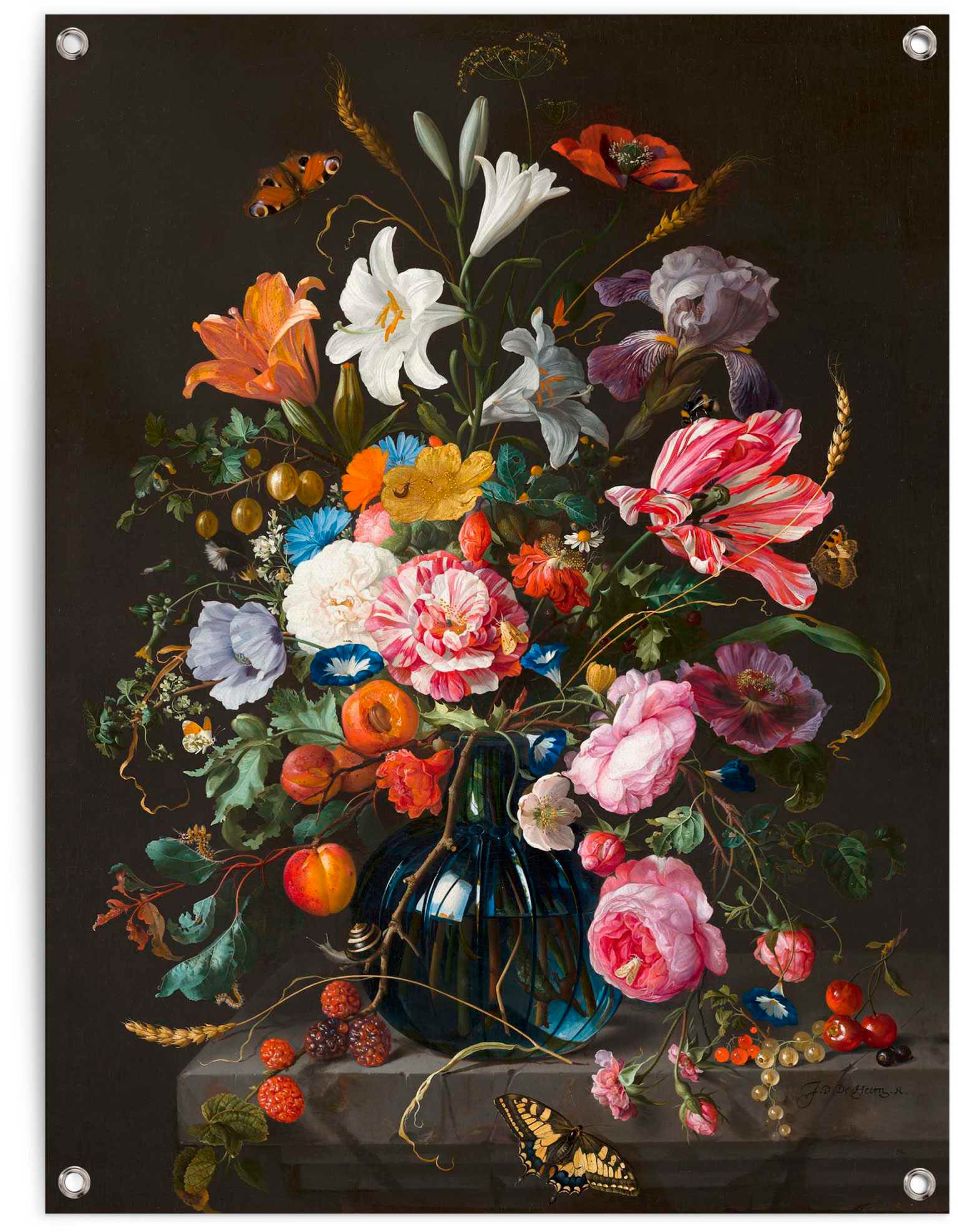 Poster »Vase mit Blumen«