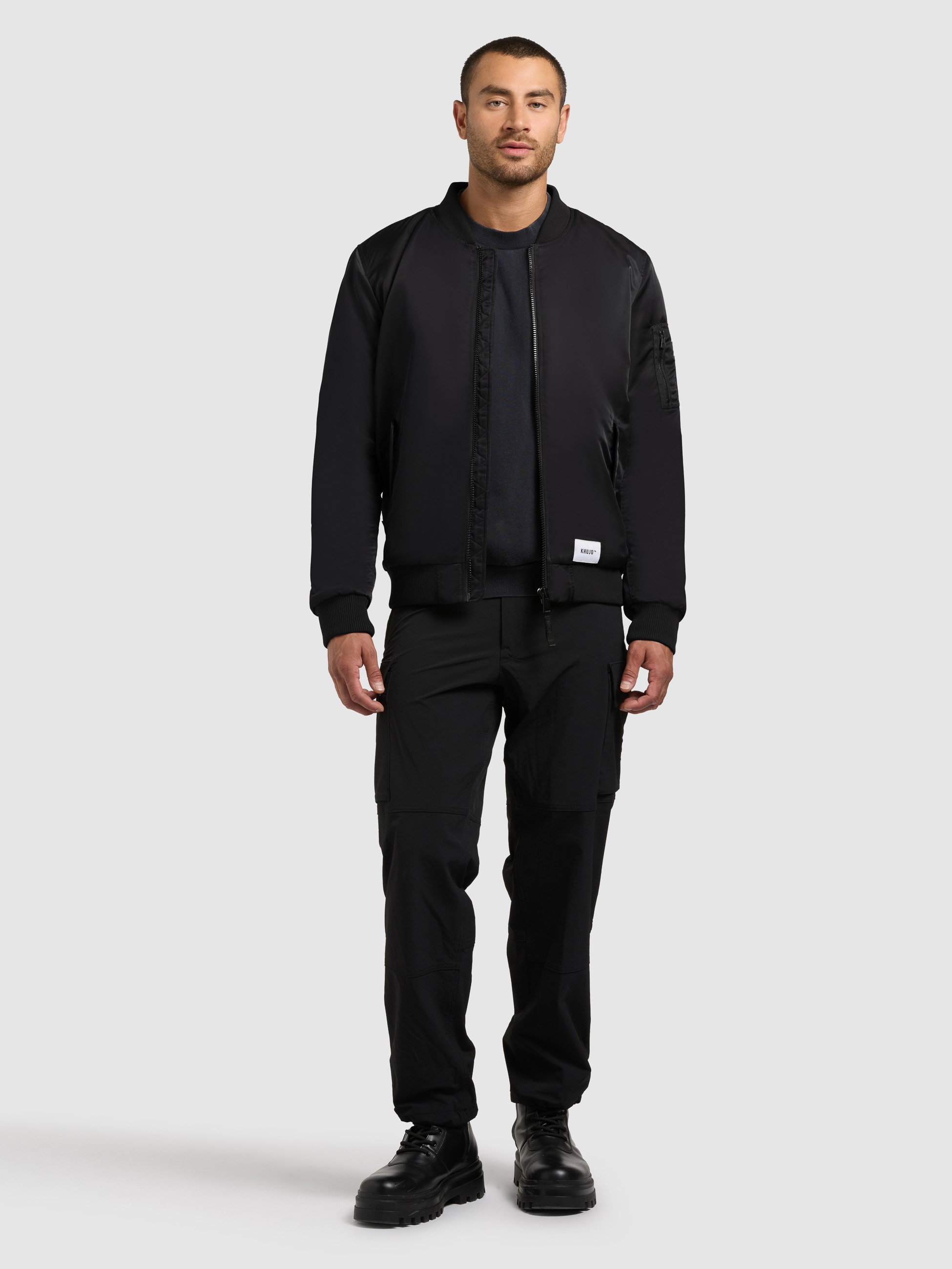 khujo Veste bomber »ADON« leicht glänzendes Material