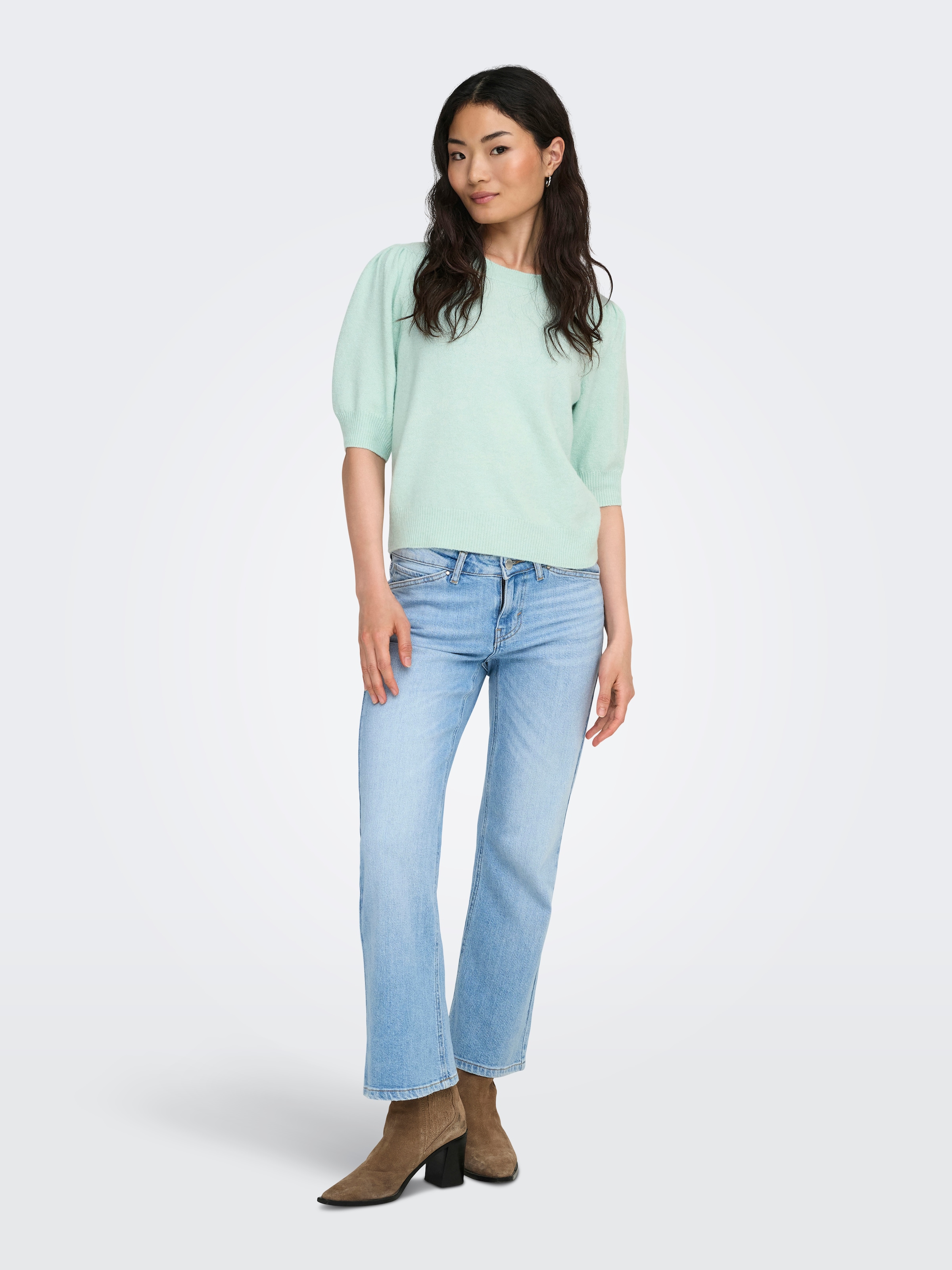 ONLY Strickpullover »ONLRICA LIFE 2/4 PULLOVER KNT NOOS« Materialmix