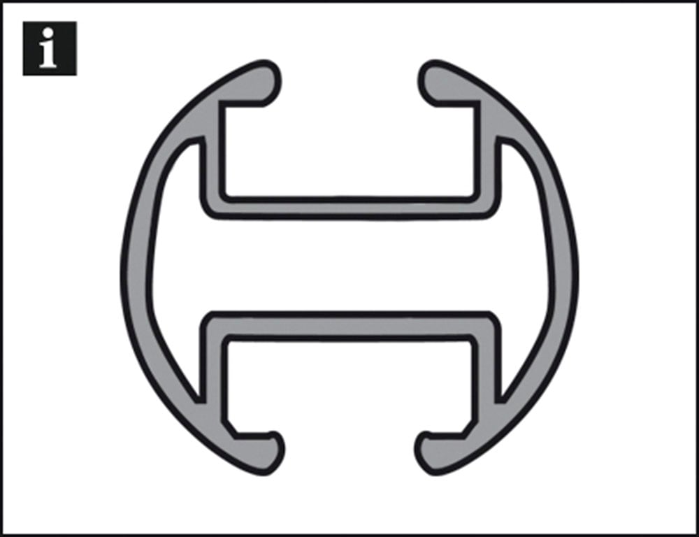 GARDINIA Gardinenstange »Kira mit Innenlauf II« Ø 1,9 mm 1 läufig-läufig mit Bohren, verschraubt, Wandmontage,