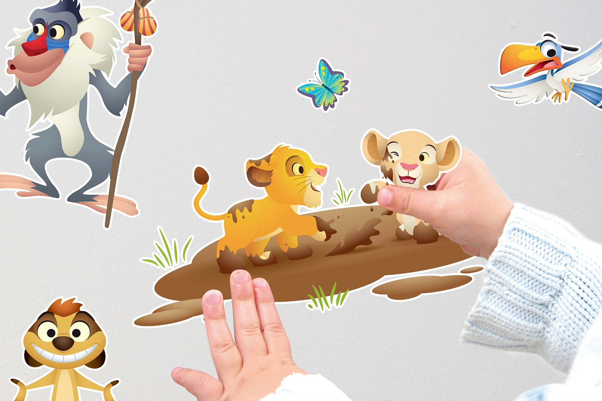 Komar Wandtattoo »Lion King Wildlife - Grösse 50 x 70 cm«, (27 St.), selbstklebend, Wandsticker, Kinderzimmer