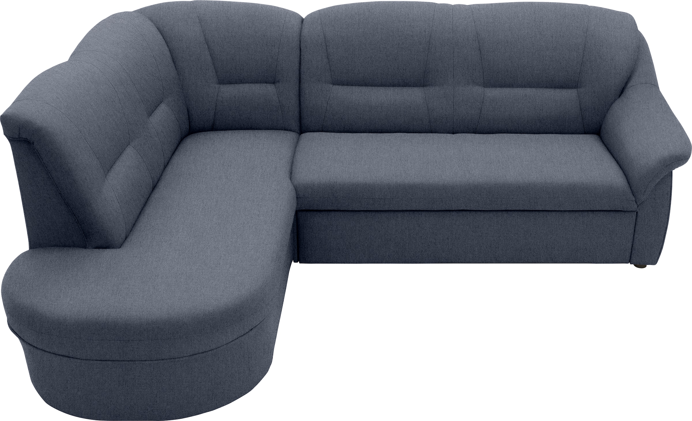 DOMO collection Ecksofa »Faenza für kleine Räume, Stellmasse 232,176cm, komfortabel, L-Form«, mit Ottomane, zeitlos, elegante Armlehnen, wahlweise mit Bettfunktion