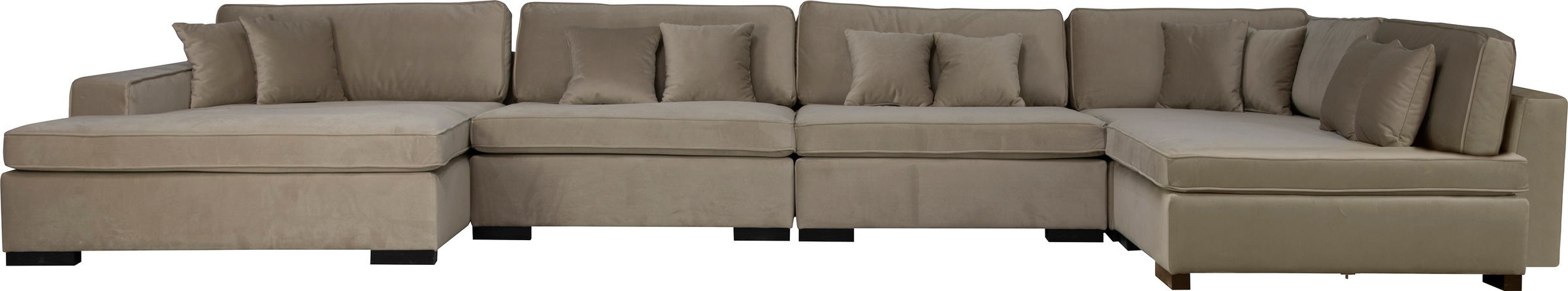 Guido Maria Kretschmer Home&Living Wohnlandschaft »Skara U-Form«, Lounge-Sofa mit Federkernpolsterung, in vielen Bezugsvarianten
