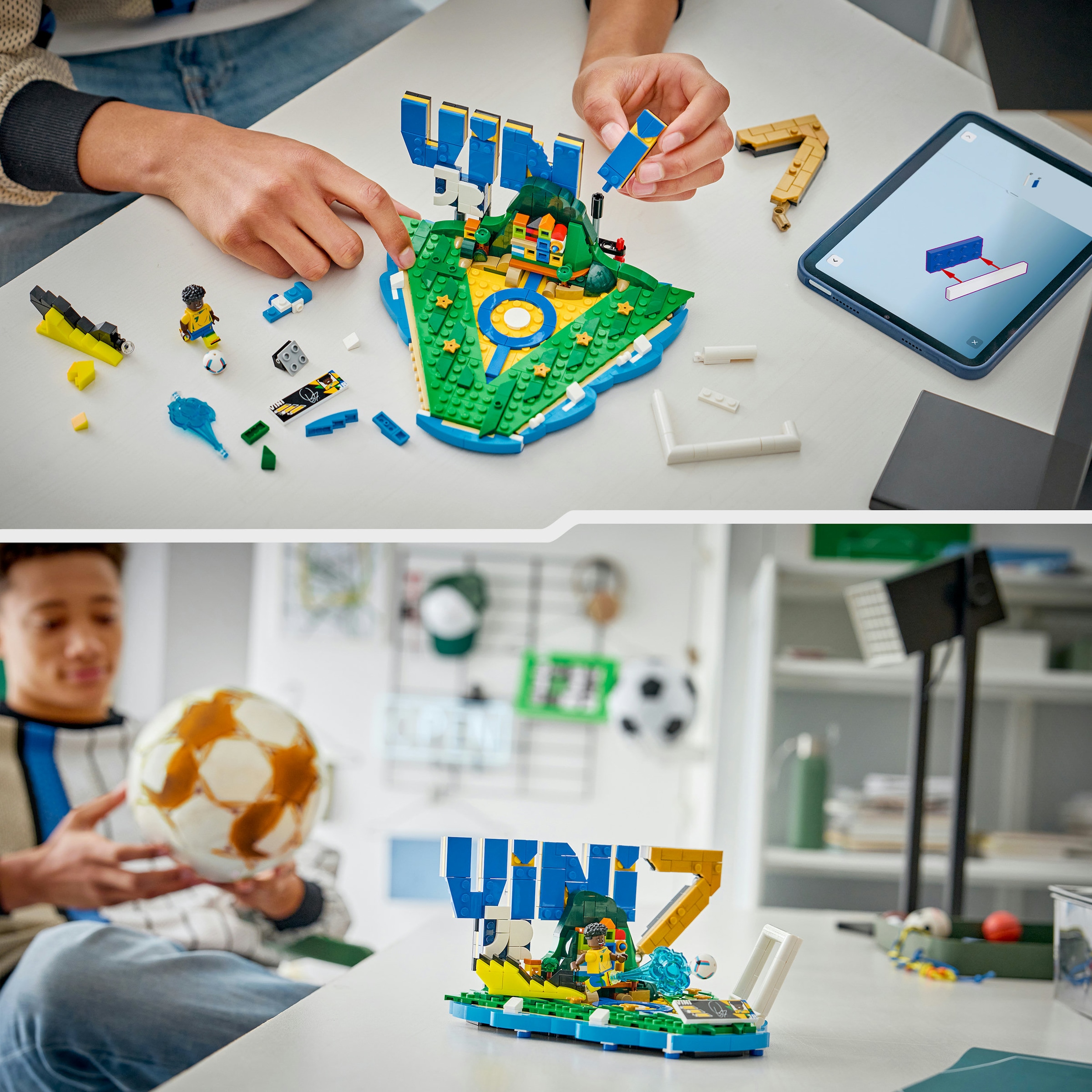 LEGO® Konstruktionsspielsteine »Vini Jr. – Fussball-Highlights (43027), LEGO Editions Football«