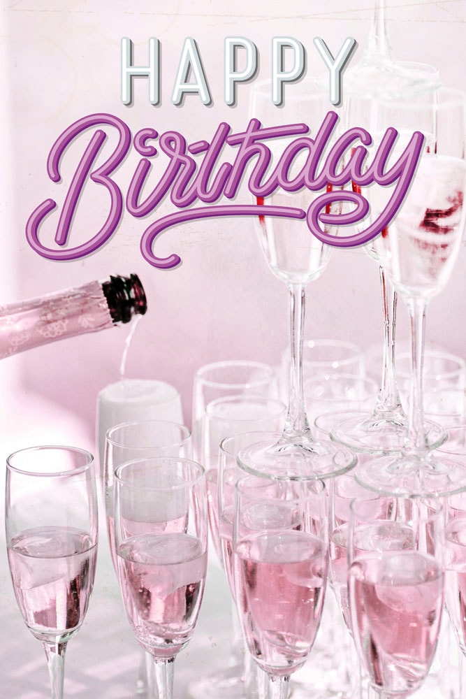 queence Metallbild »Champagne Birthday«, Sprüche, (1 St.) kaufen