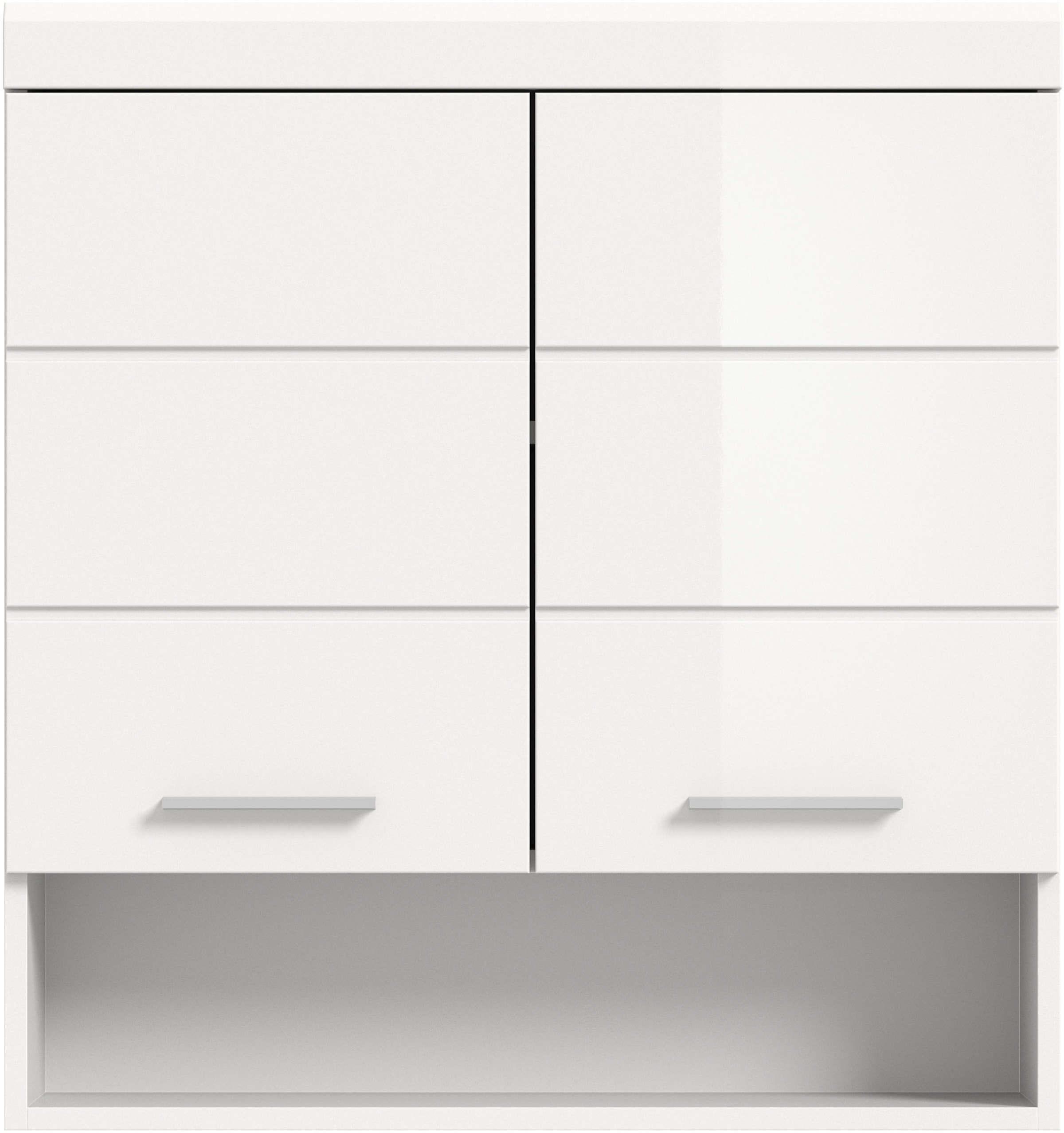 welltime Hängeschrank »SIENA, Breite 74cm, 2 Türen, 1 offenes Fächer, MDF-Front« TOPSELLER!,  in verschiedenen Farben erhältlich, Badmöbel, Badschrank, Schrank, Bad