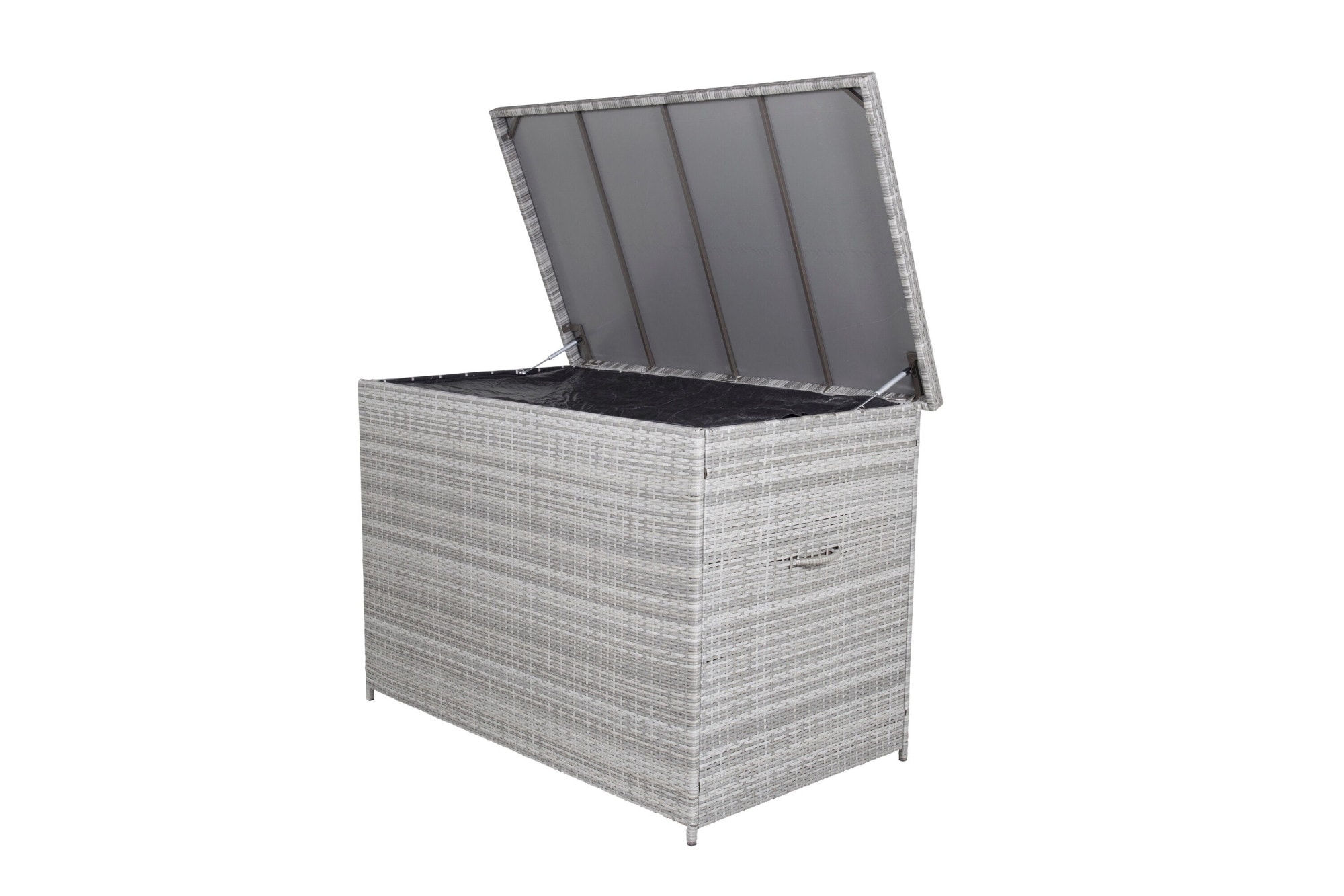 Venture Home Coffre »geräumige Kissenbox 150 × 90 × 100 cm aus Korbgeflecht« Aufbewahrungsbox, UV-beständig, wetterfest, Stahlrahmen, geräumig