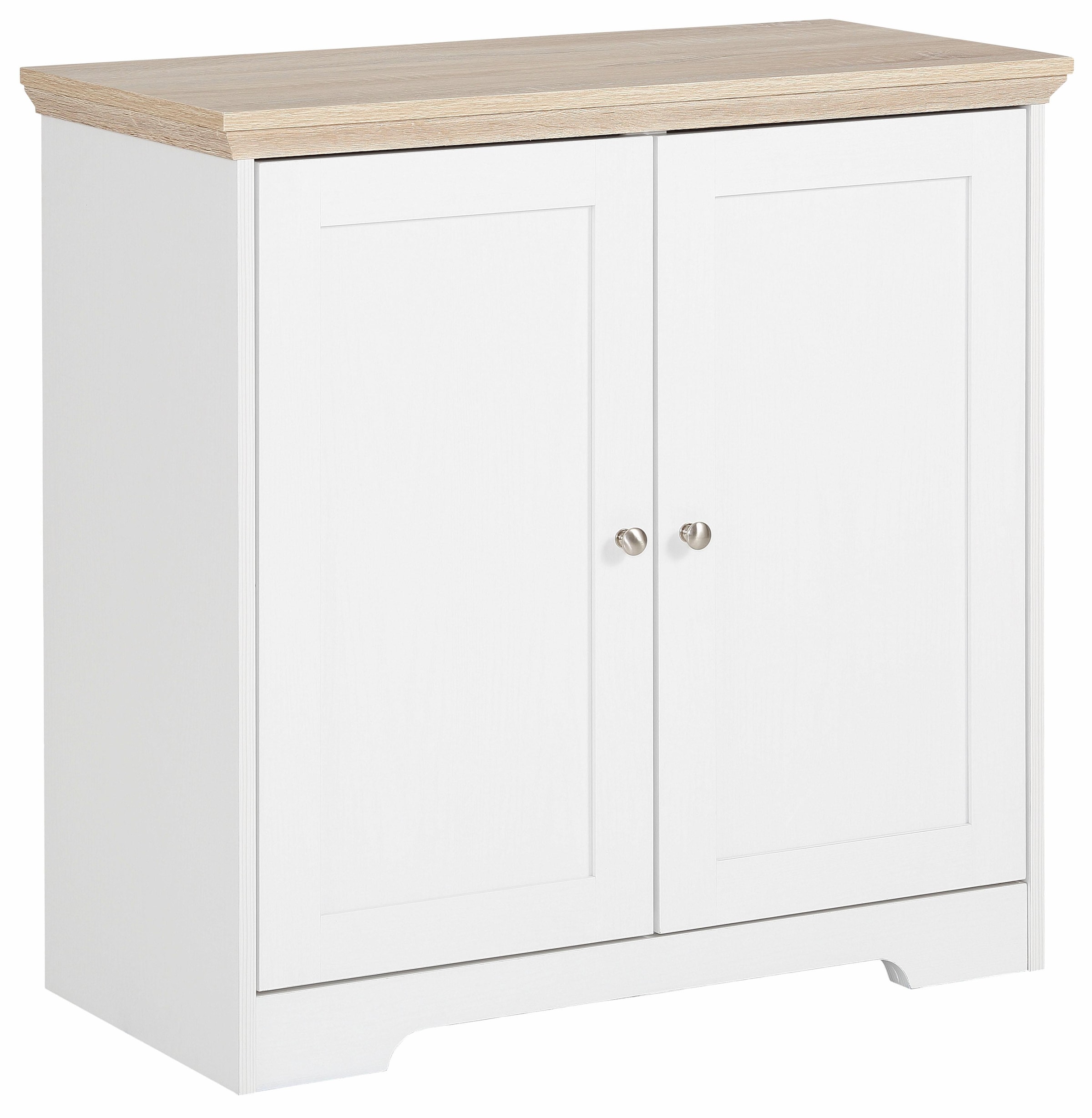 Home affaire Sideboard »Nanna« Kommode mit einer Folien Oberfläche in Eiche-Optik, Breite 80 cm