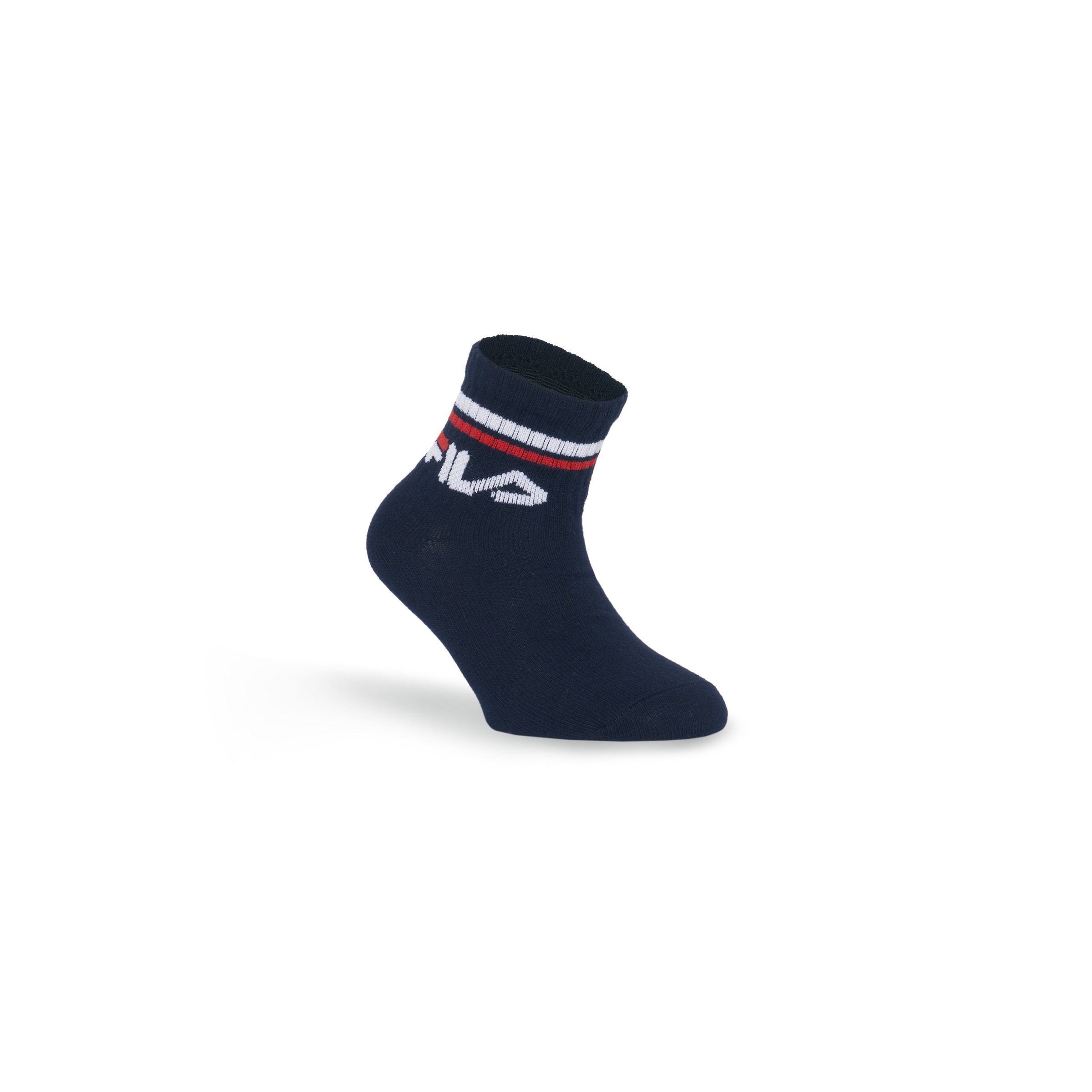 Fila Chaussettes courtes »JUNIOR UNISEX QUARTER PLAIN SOCKS« 6 cuis tlg. mit eingestricktem Logo im Bündchen, Kindersocken