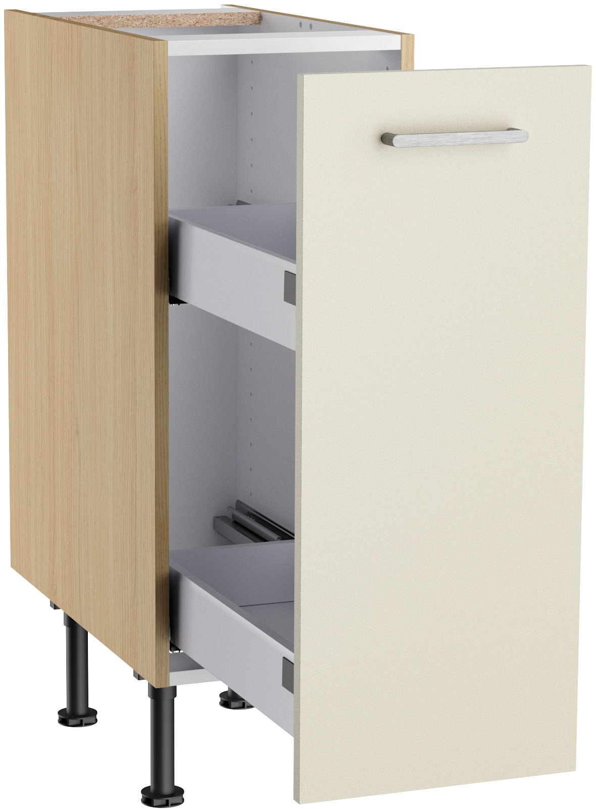 KOCHSTATION Armoire basse »KS-Lucy« Breite 30 cm, mit 1 Auszug, Soft-Close, höhenverstellbare Füsse
