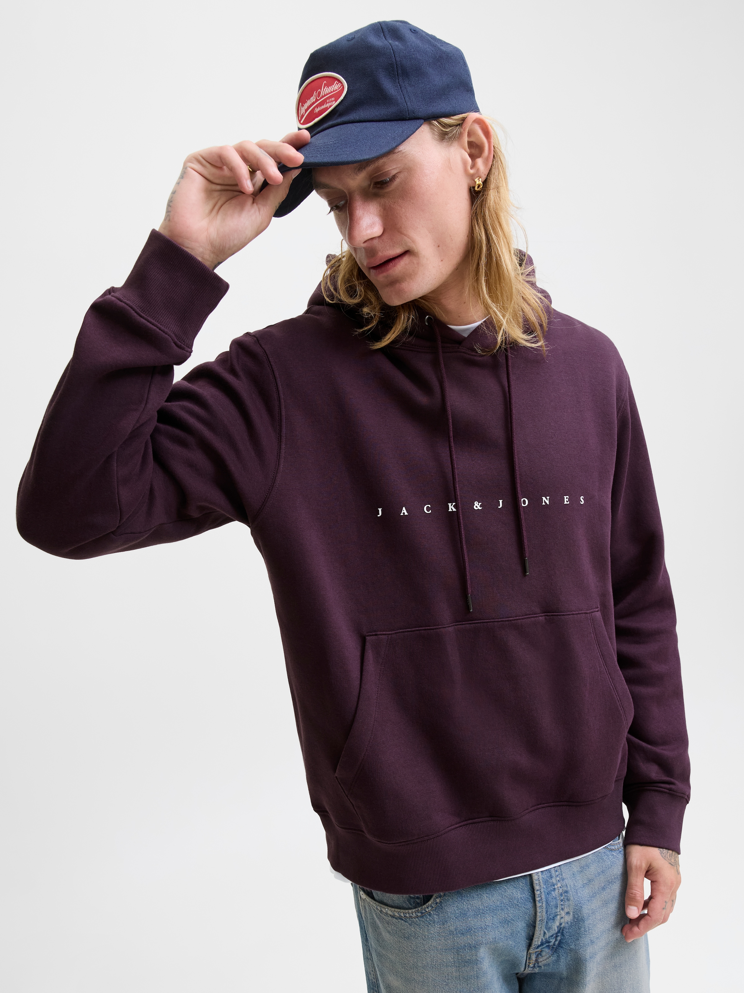 Jack & Jones Kapuzensweatshirt »JJESTAR mit 3D-Print und Kapuze für vielseitige Anlässe«, bedruckt, relaxed fit, Kapuze, Rundhals, Sweatware