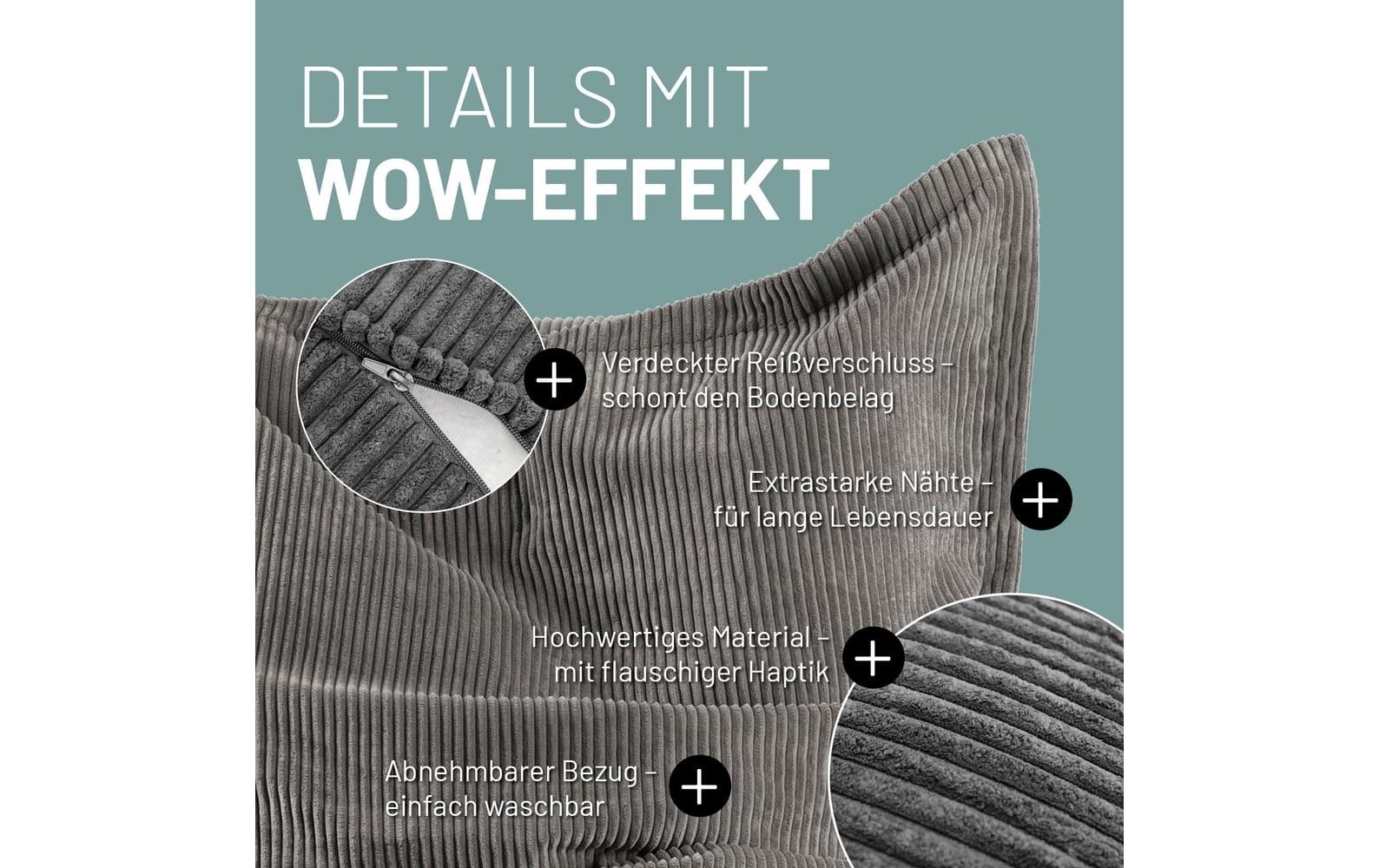 Lumaland Sitzsack »Cord 380 l«