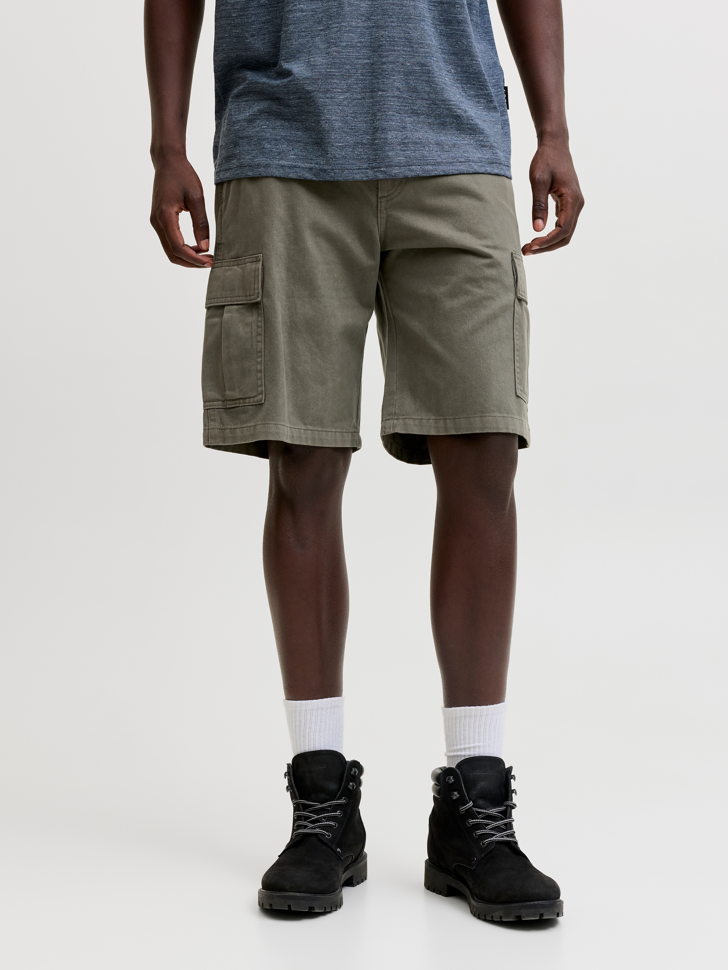 Image of Jack & Jones Cargoshorts "JPSTCOLE HUDSON BELTED CARGO SHORTS MID"