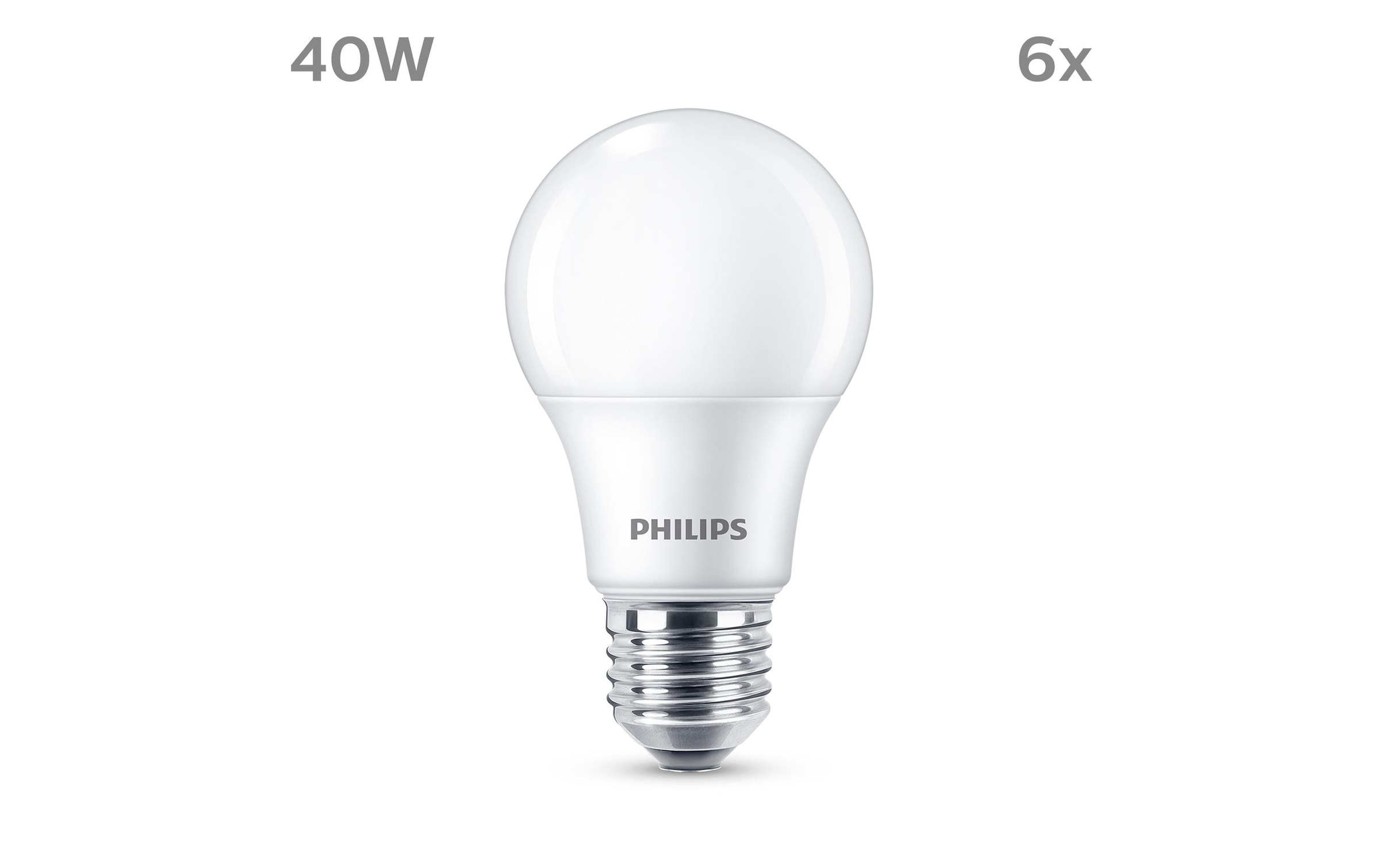 Philips LED-Leuchtmittel »(40W), 4.9W, E27, War«, E27, Warmweiss