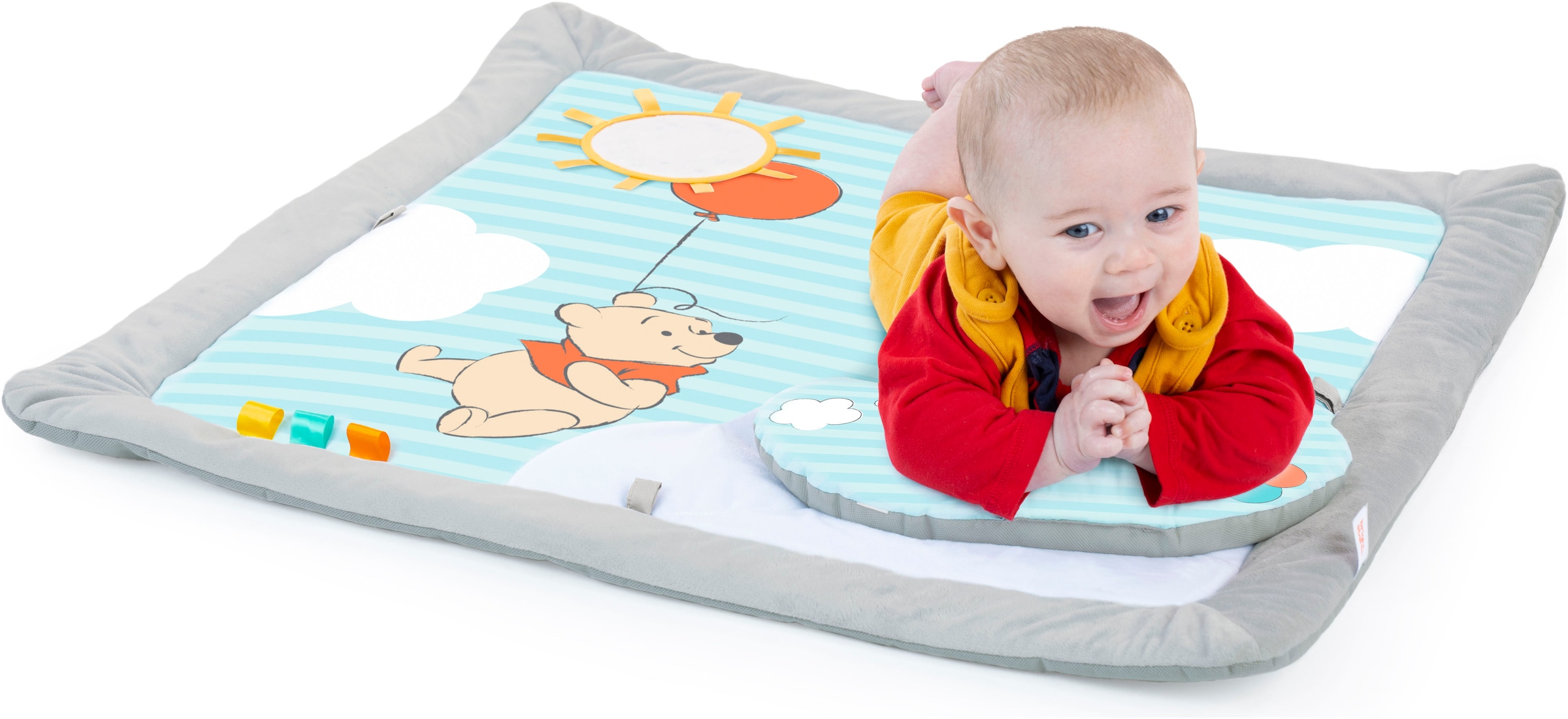 Bright Starts Arche de jeu »WINNIE THE POOH Once Upon a Tummy Time ™ Activity Gym« mit Plüschmatte und Stützkissen