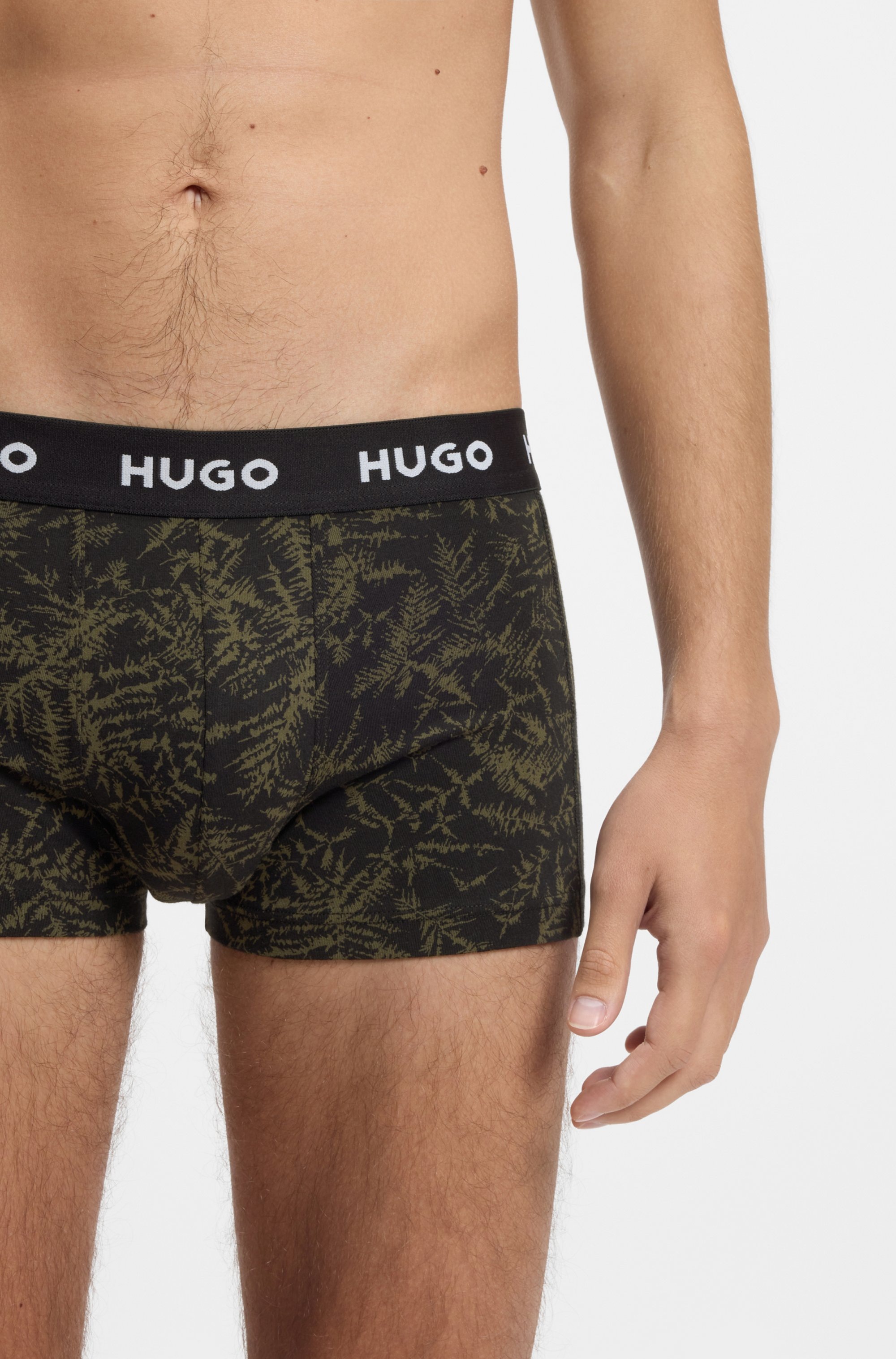 HUGO Underwear Trunk »TRUNK TRIPLET DESIGN« Packung, 3 Stk. mit Logobund