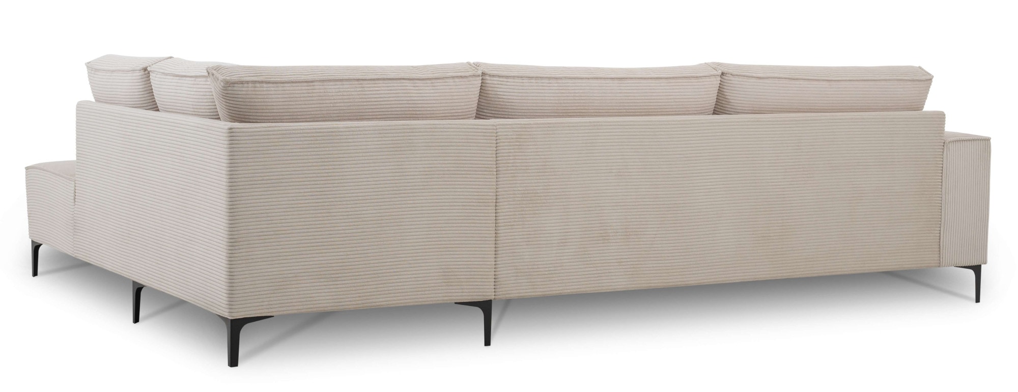 GOODproduct Ecksofa »OLAND Cord L-Form, B: 289 cm, Skandi-Design« Struktur, Flachgewebe, Luxus-Microfaser, Boucle