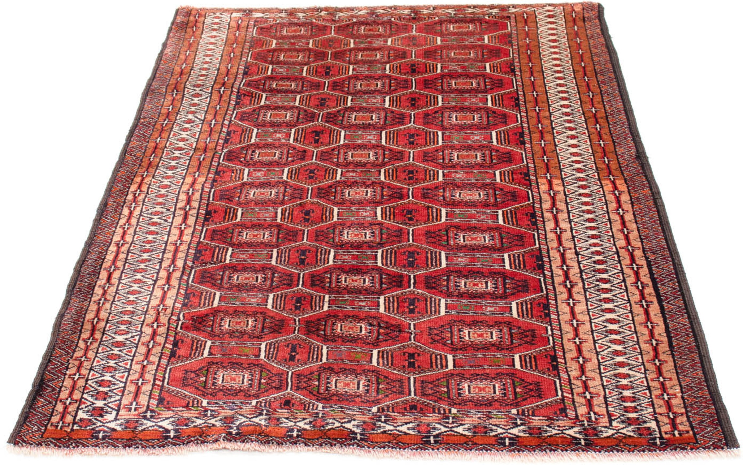 Image of morgenland Orientteppich »Belutsch - 134 x 94 cm - dunkelrot«, rechteckig, 8 mm Höhe, Wohnzimmer, Handgeknüpft, Einzelstück mit Zertifikat bei Ackermann Versand Schweiz