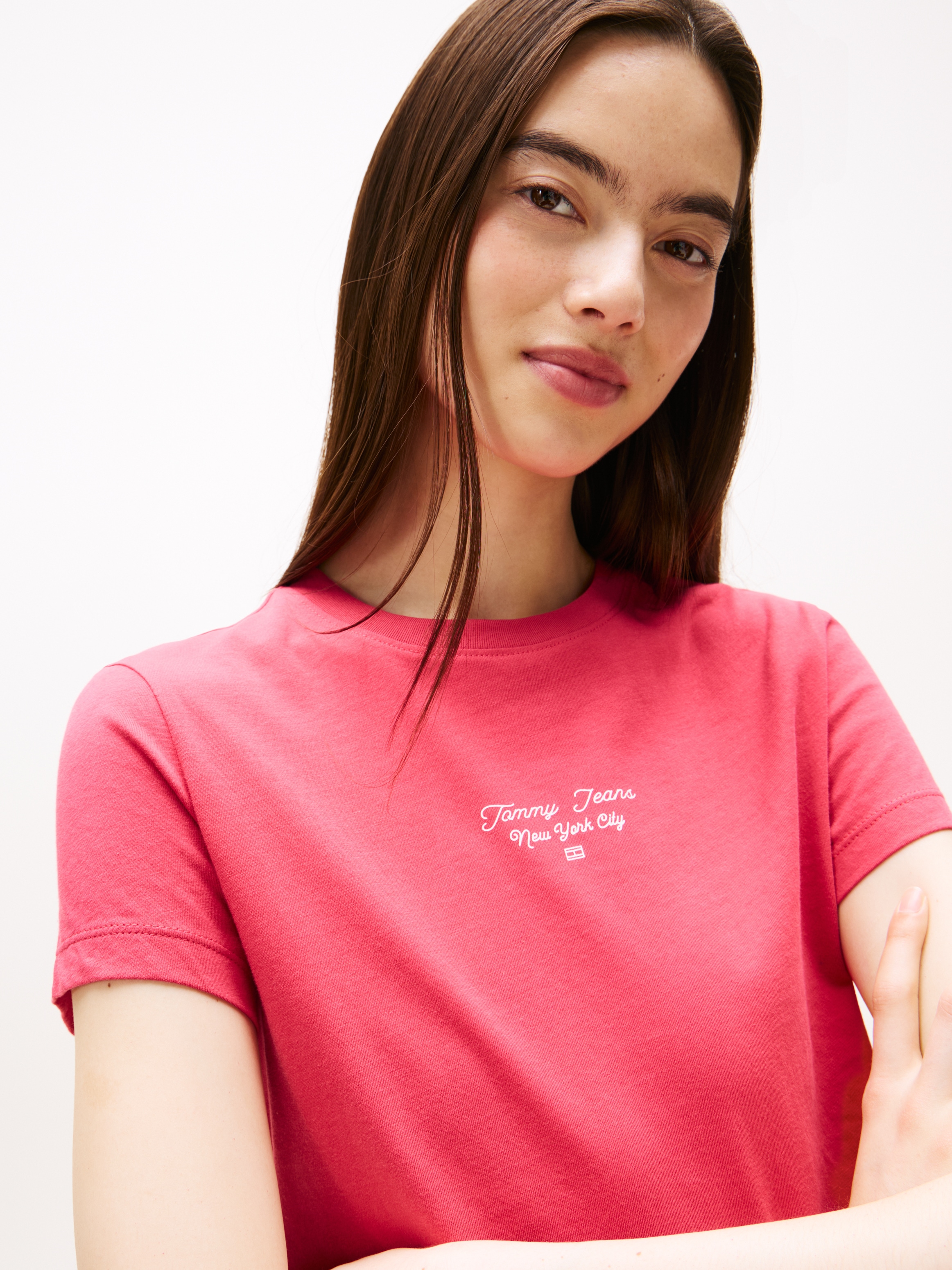 Tommy Jeans Kurzarmshirt »TJW SLIM ESS LOGO 1 TEE EXT«