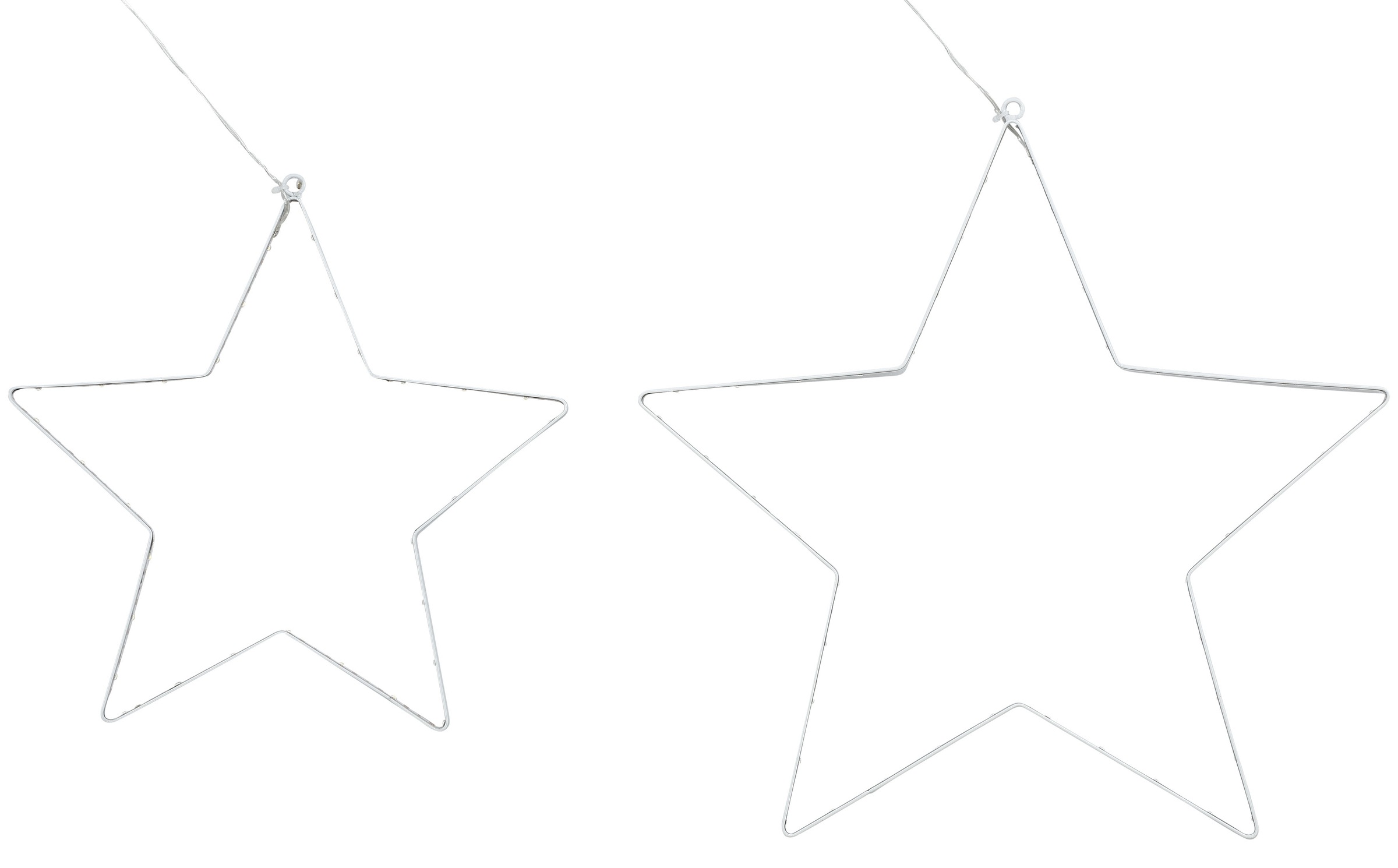 Image of my home LED Stern »Jarvi«, 2 St., Warmweiss, aus Metall, Ø ca. 30 cm + 40 cm bei Ackermann Versand Schweiz