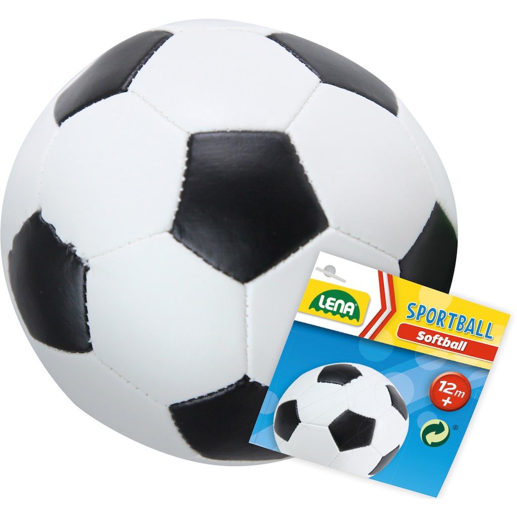 Lena® Softball »Soft-Fussball 18 cm, schwarz/weiss«