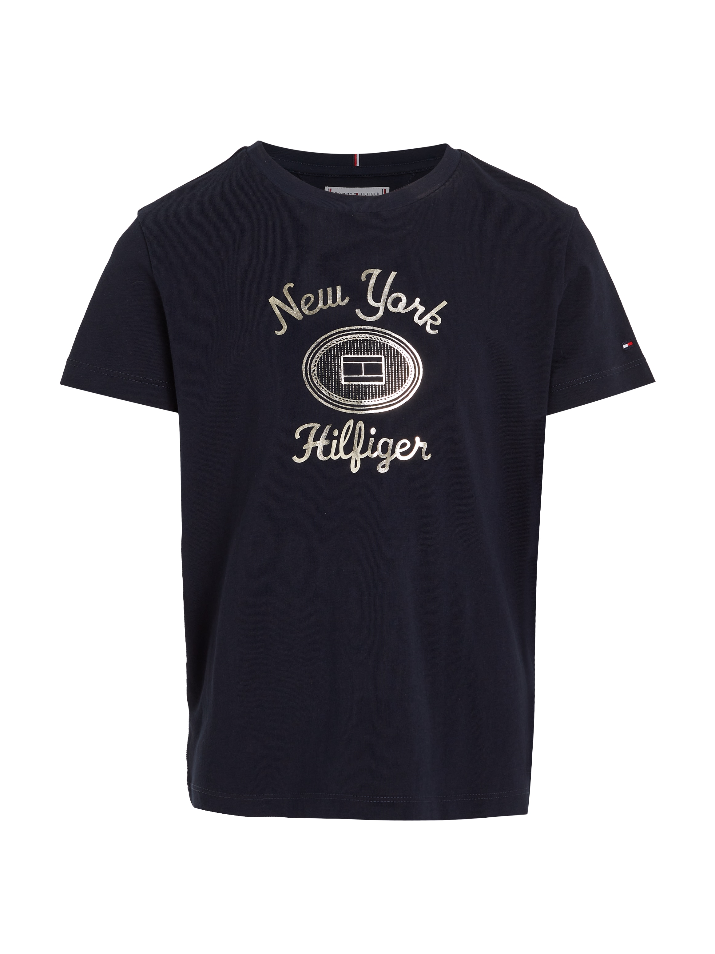 Tommy Hilfiger Kurzarmshirt »HILFIGER NY FOIL REG TEE SS«, Kinder bis 16 Jahre mit Logoprägung