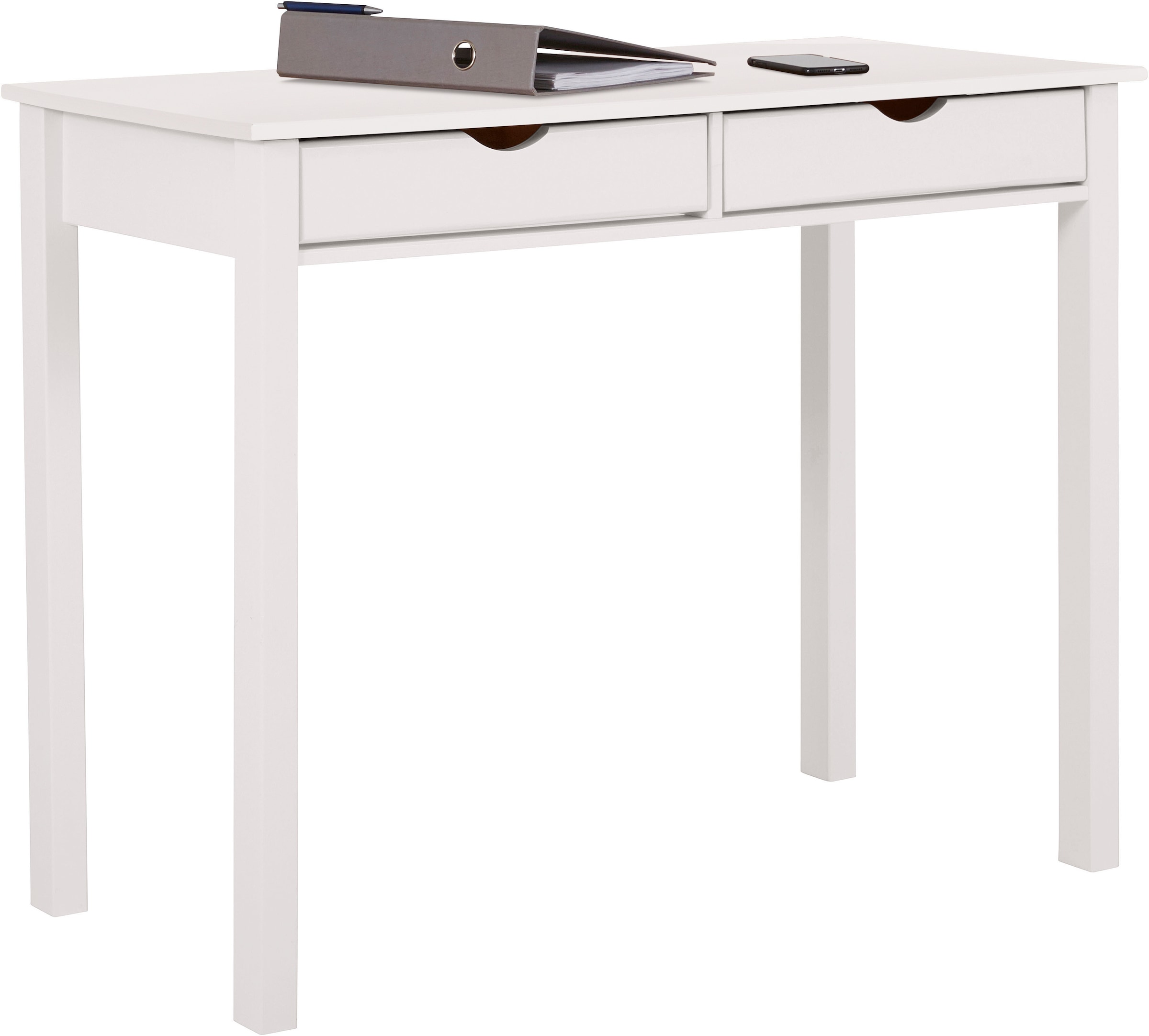 Image of Home affaire Schreibtisch "Gava" massives Kiefernholz, für das home office, Breite 100/120/140 cm