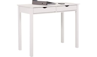 my home Schreibtisch »Gava«, aus massiven Kiefernholz, mit Griffmulden und praktische... kaufen