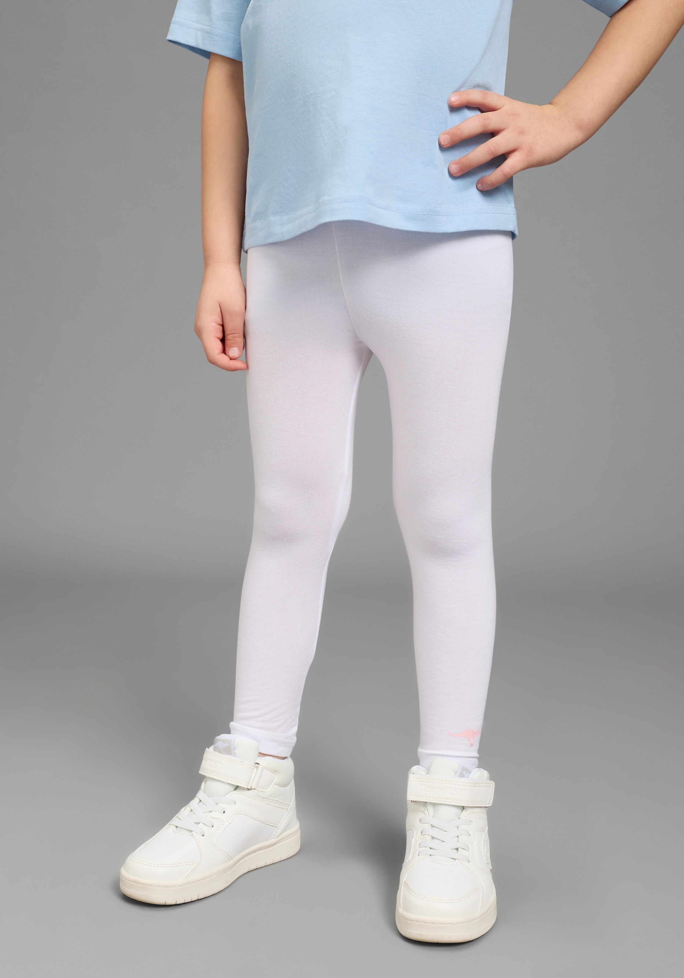 KangaROOS Leggings »Kangaroos 2er Pack Leggings für kleine Mädchen«  schmale Passform, normale Leibhöhe, mit innenliegendem Gummizug