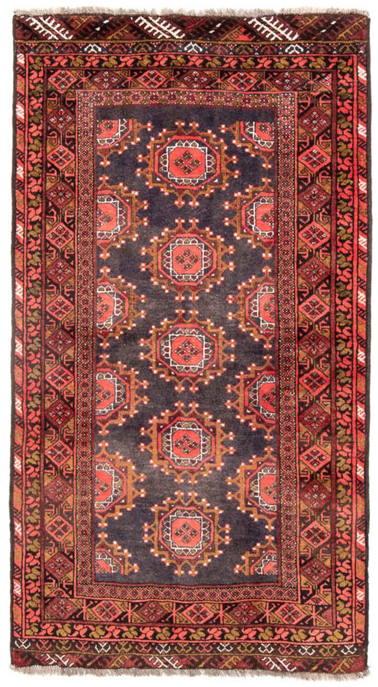 Image of morgenland Hochflor-Läufer »Belutsch Medaillon Rosso chiaro 194 x 105 cm«, rechteckig, 0,8 mm Höhe, Handgeknüpft bei Ackermann Versand Schweiz