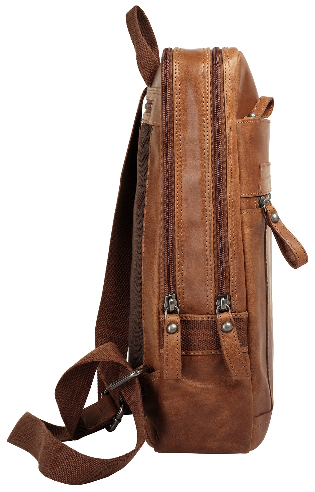 Sansibar Laptoprucksack, echt Leder