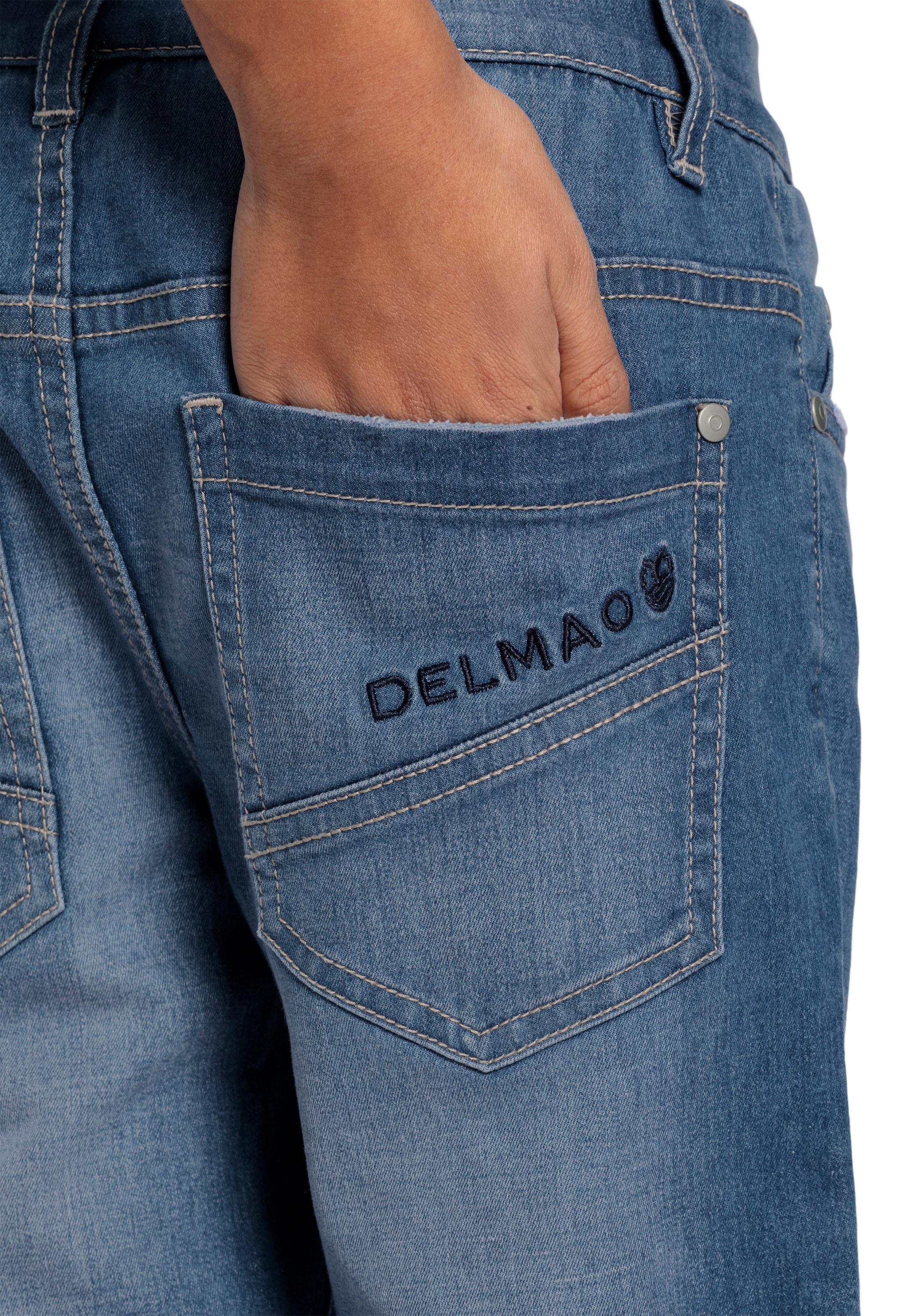 ♕ DELMAO Stretch-Jeans Sweatdenim im »für auf Jungen«, versandkostenfrei bequemen