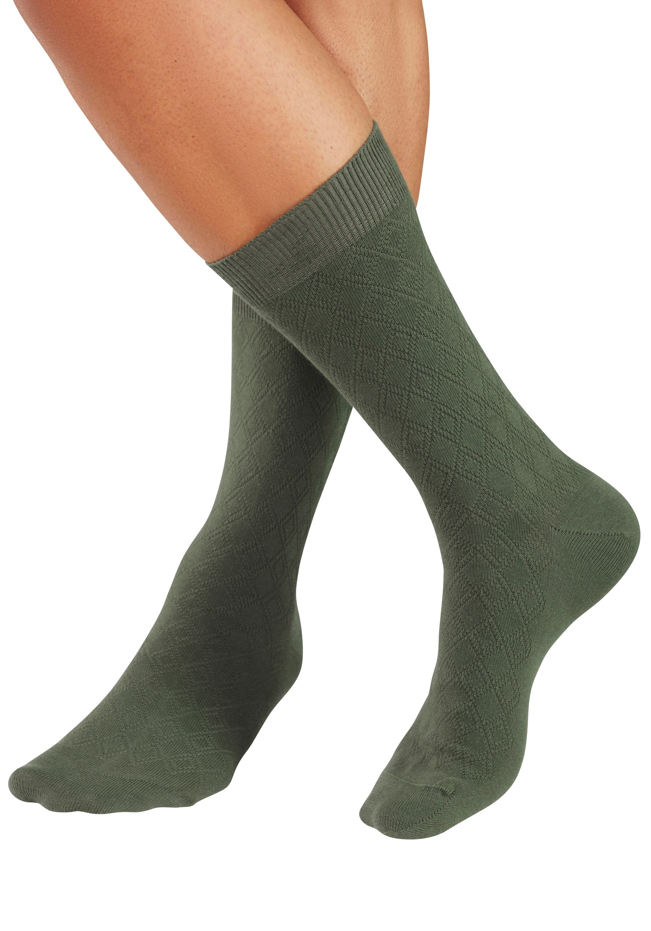 H.I.S Chaussettes d'affaires Packung, 5 Couple tlg. mit dezent eingestrickten Designs