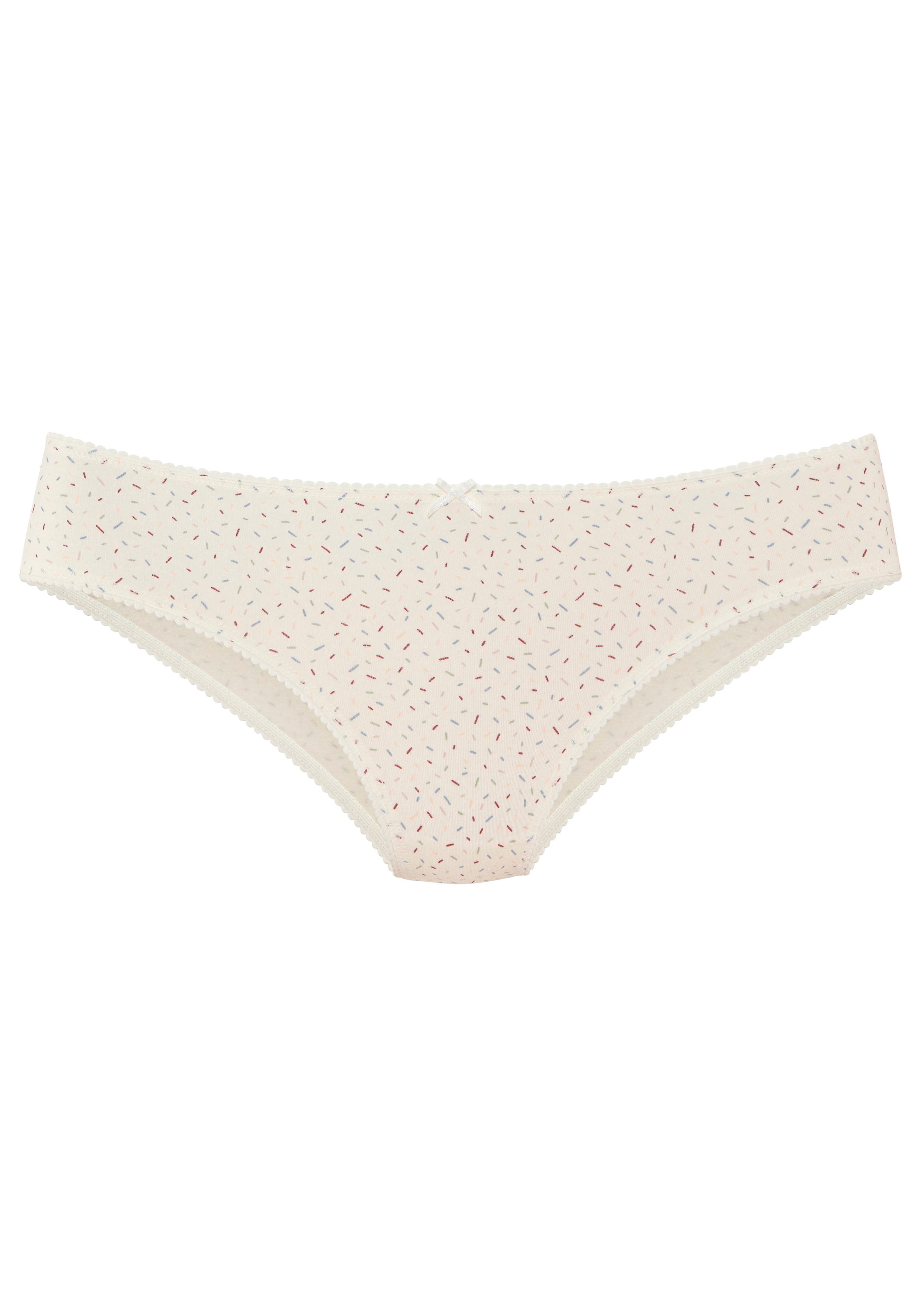 Vivance Jazz-Pants Slips mit kleiner Häkelkante, weiche Baumwollmischung