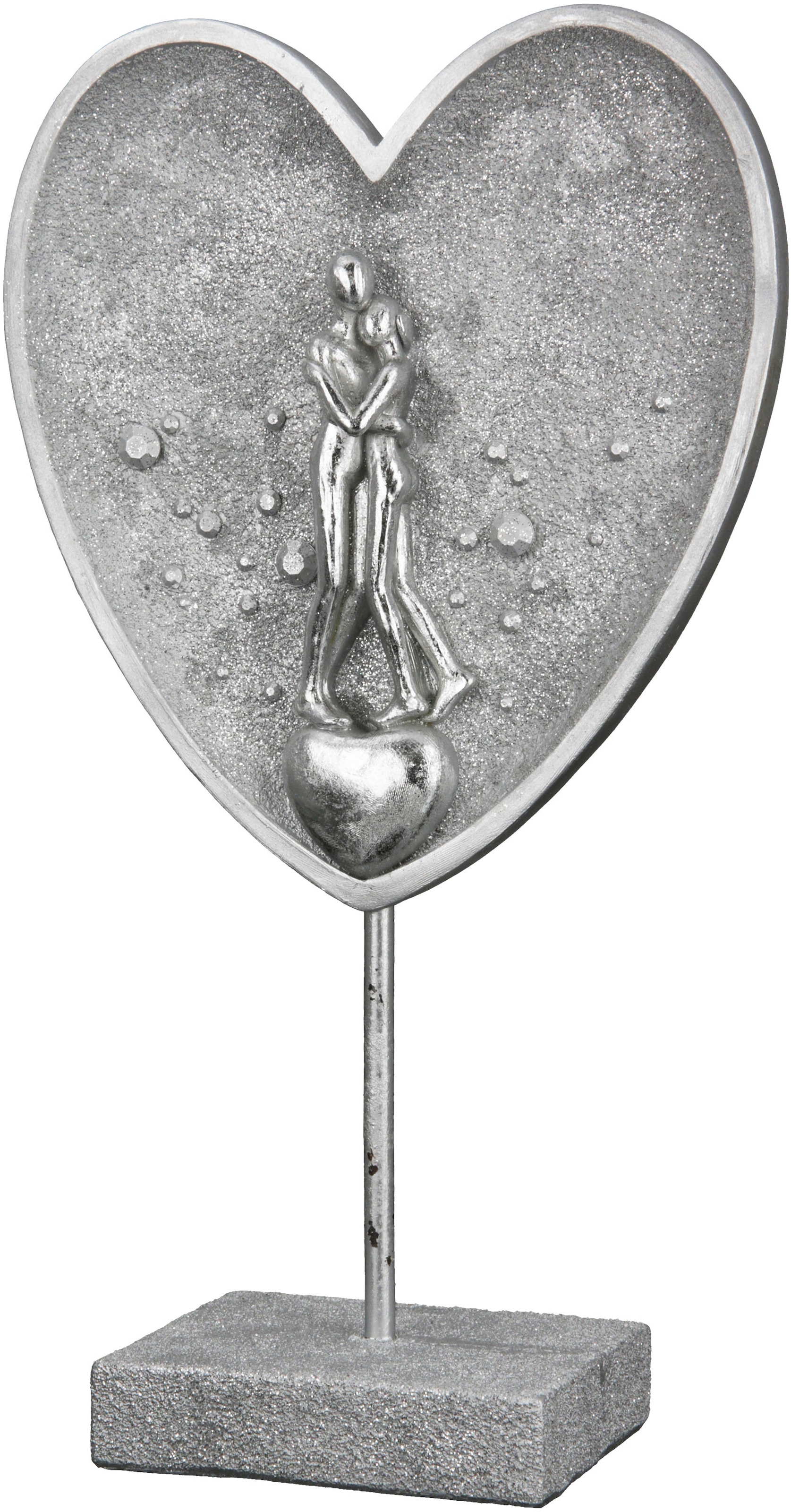 Image of Casablanca by Gilde Dekofigur "Skulptur Paar im Herz"