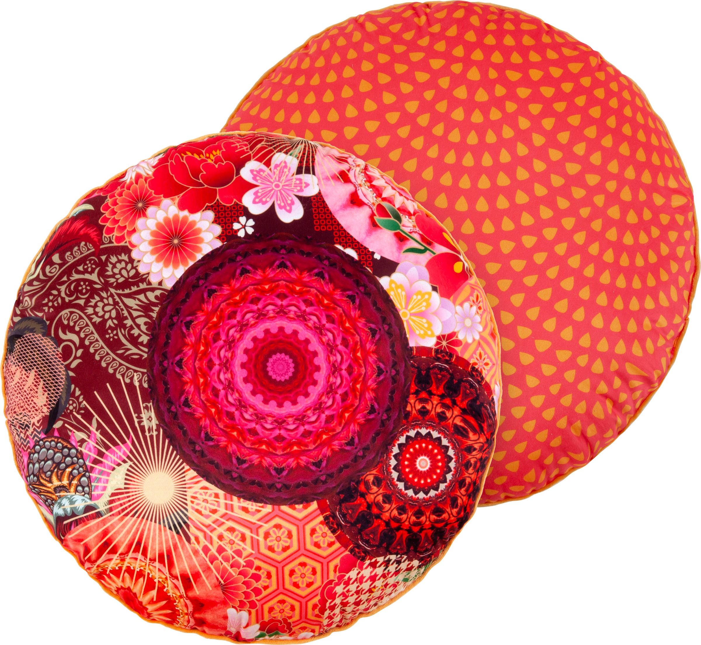 Image of hip Dekokissen »Yuki«, (1 St., 1 55 cm rund Dekokissen - Mit biese), Mandala bei Ackermann Versand Schweiz