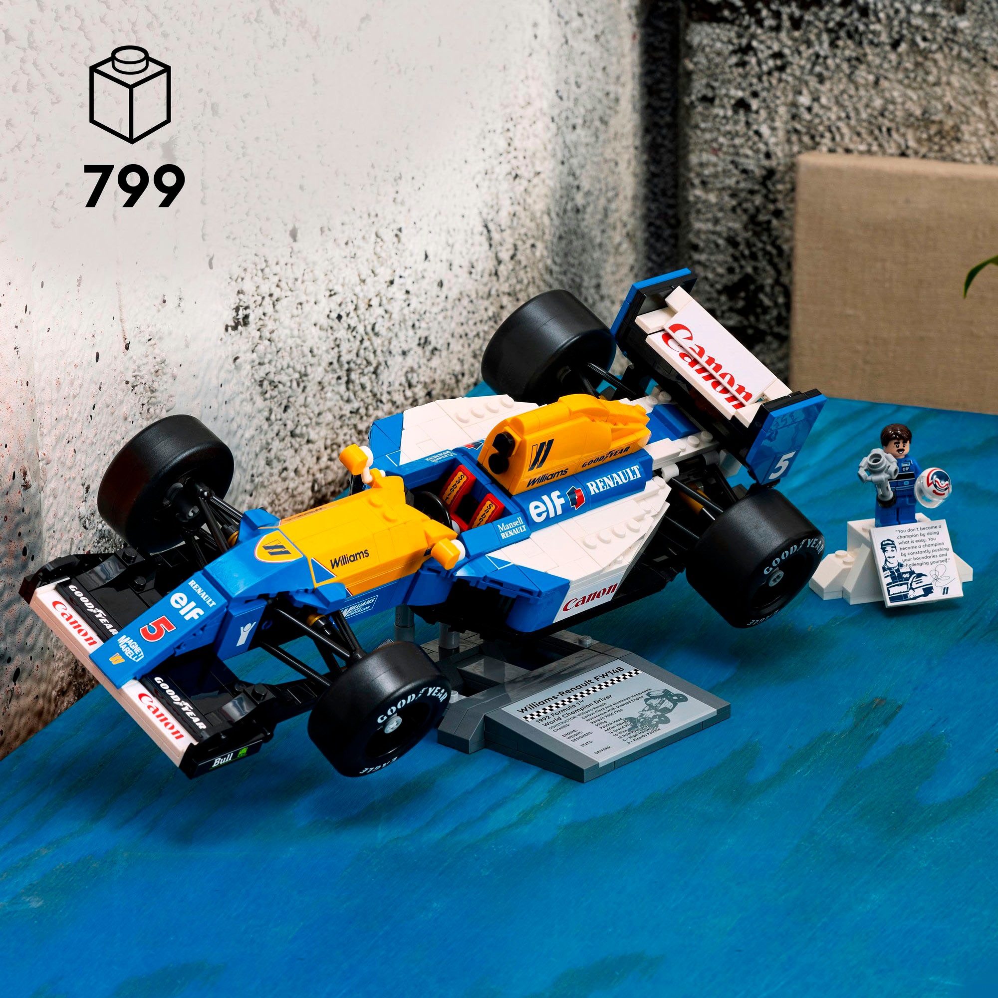 LEGO® Konstruktionsspielsteine »Williams Racing FW14B mit Nigel Mansell (10353), LEGO® Icons« Made in Europe