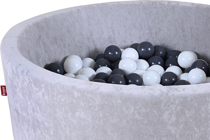 Knorrtoys® Bällebad »Soft, Grey«, mit 300 Bällen Grey/creme; Made in Europe