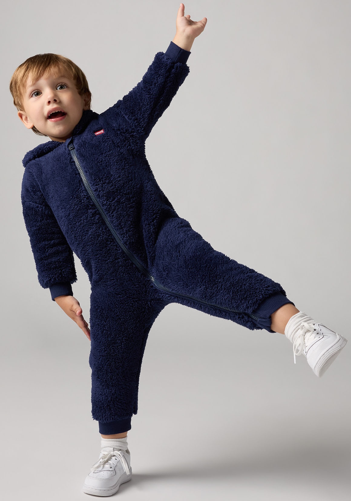 Levi's® Kids Overall »LVN BEAR SHERPA COVERALL«, aus kuscheligem Teddyplüsch