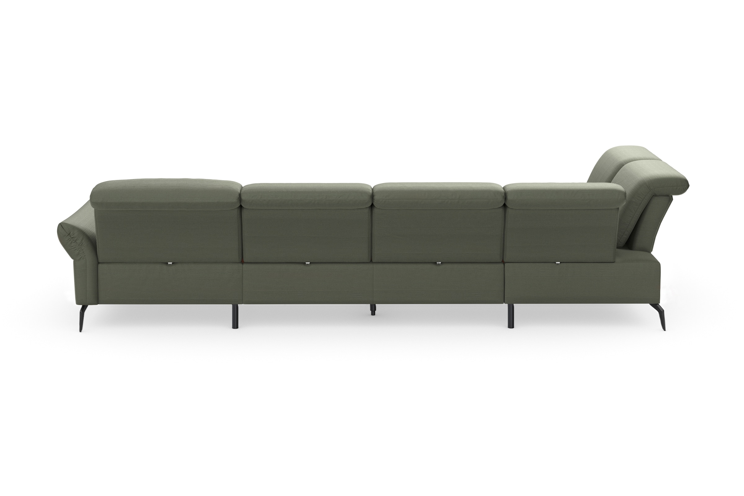 INOSIGN Wohnlandschaft »Coco U-Form«, Sitztiefen-, Arm- und Kopfteilverstellung, Cord-Bezug, Fusshöhe 15 cm